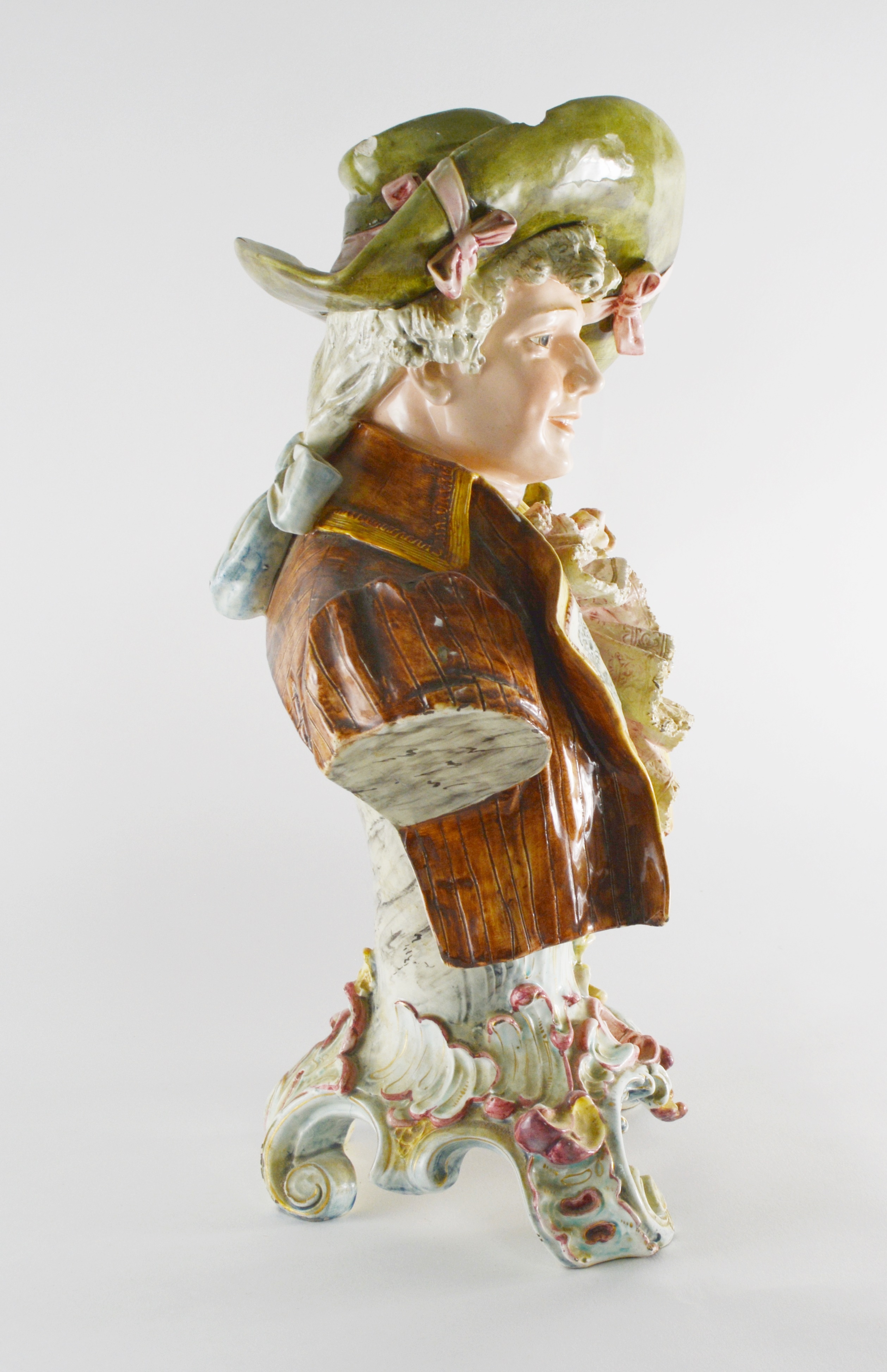 Vintage Teplitz-Turn Style Male Porcelain Bust