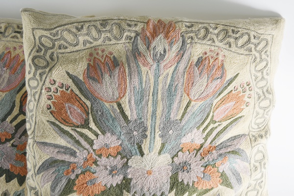 Floral Needlepoint Pillows