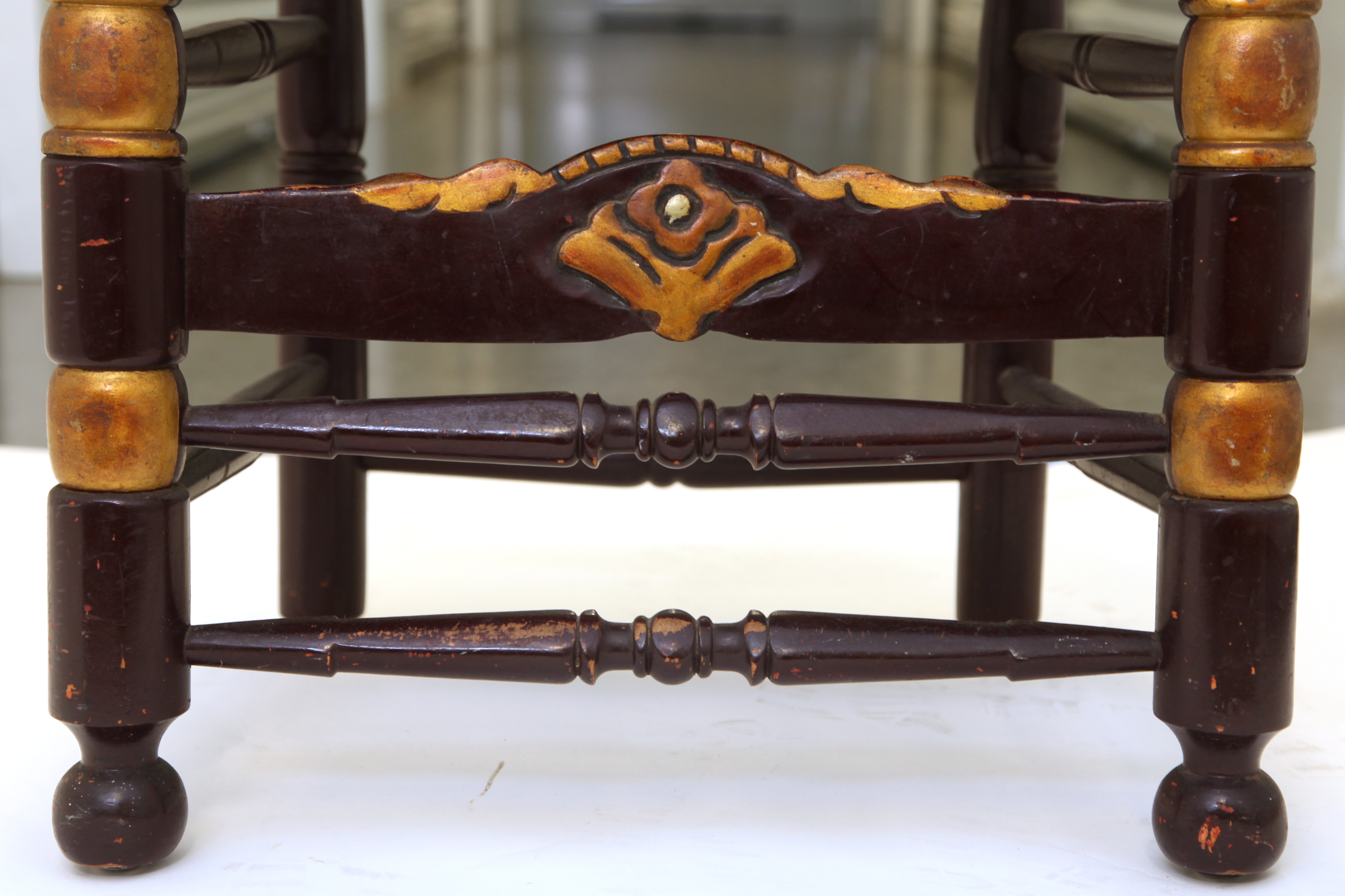 Vintage Spanish Colonial Style Ladderback Chair