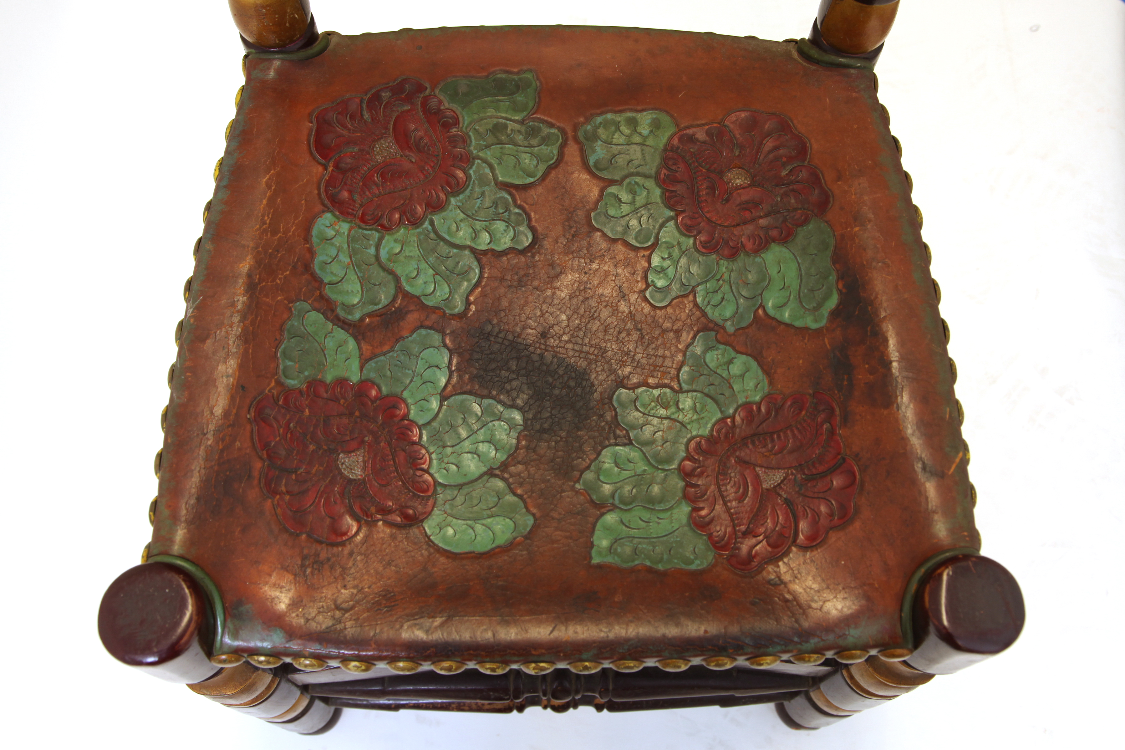 Vintage Spanish Colonial Style Ladderback Chair