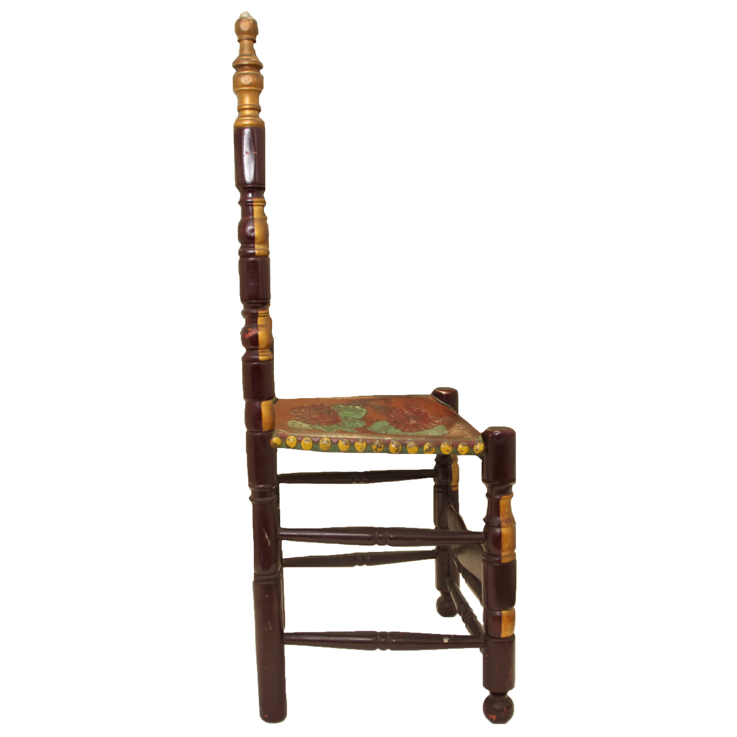 Vintage Spanish Colonial Style Ladderback Chair