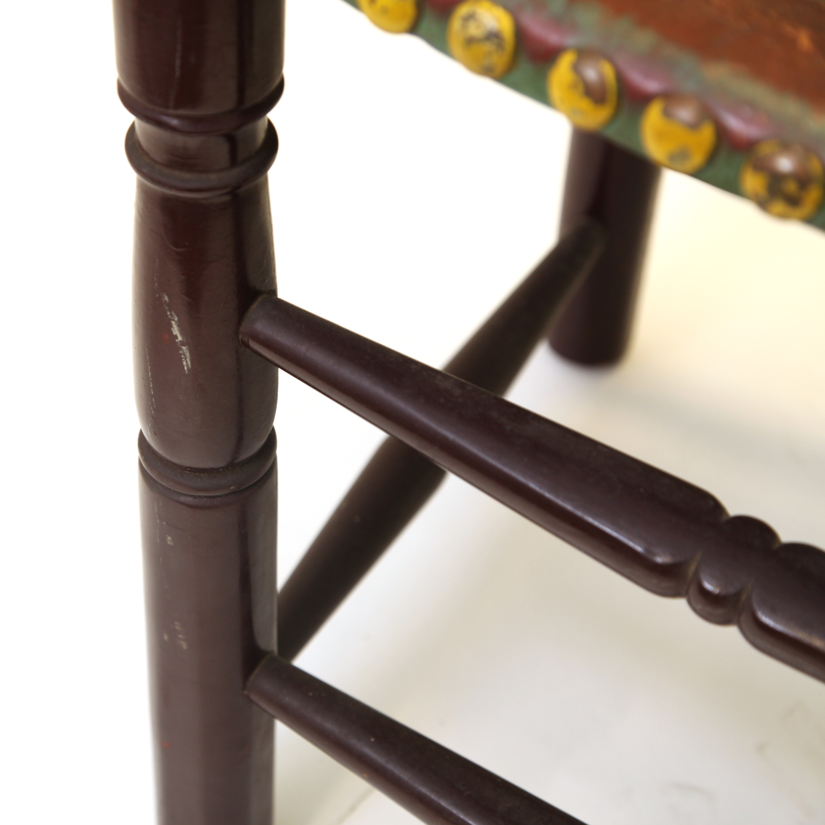 Vintage Spanish Colonial Style Ladderback Chair