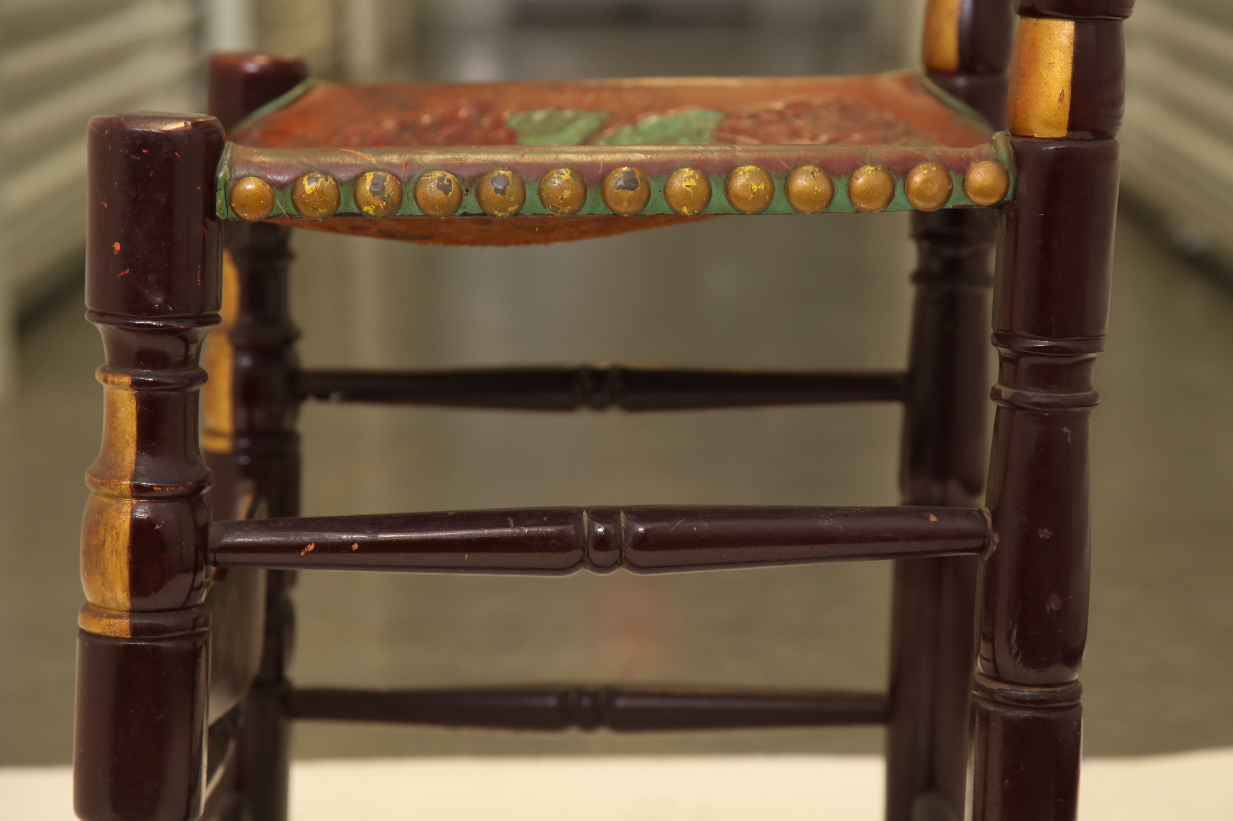 Vintage Spanish Colonial Style Ladderback Chair