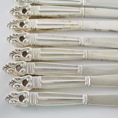 International Silver "Royal Danish" Sterling Flatware and Serving Utensil Set