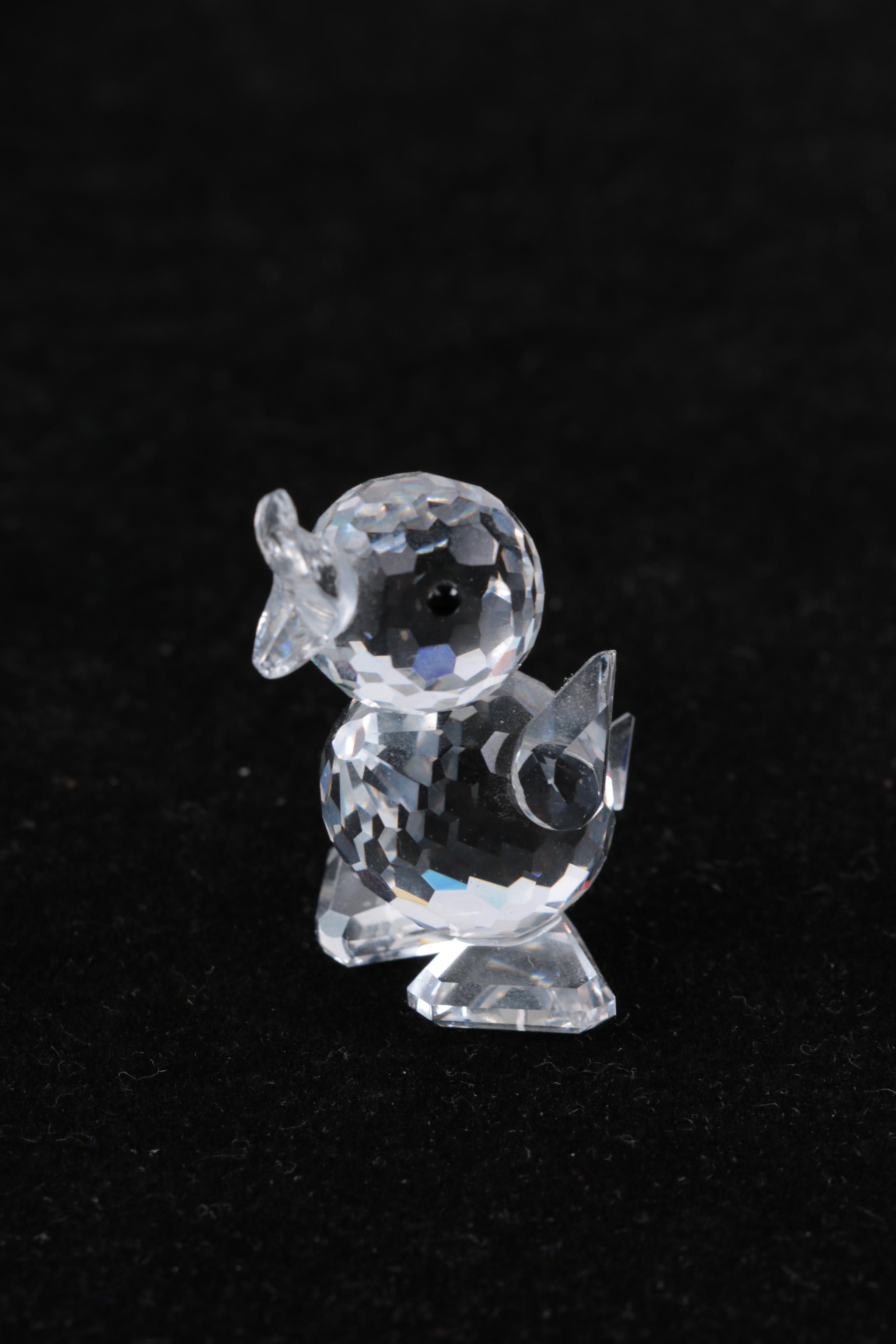 Swarovski Crystal Duck Figurine