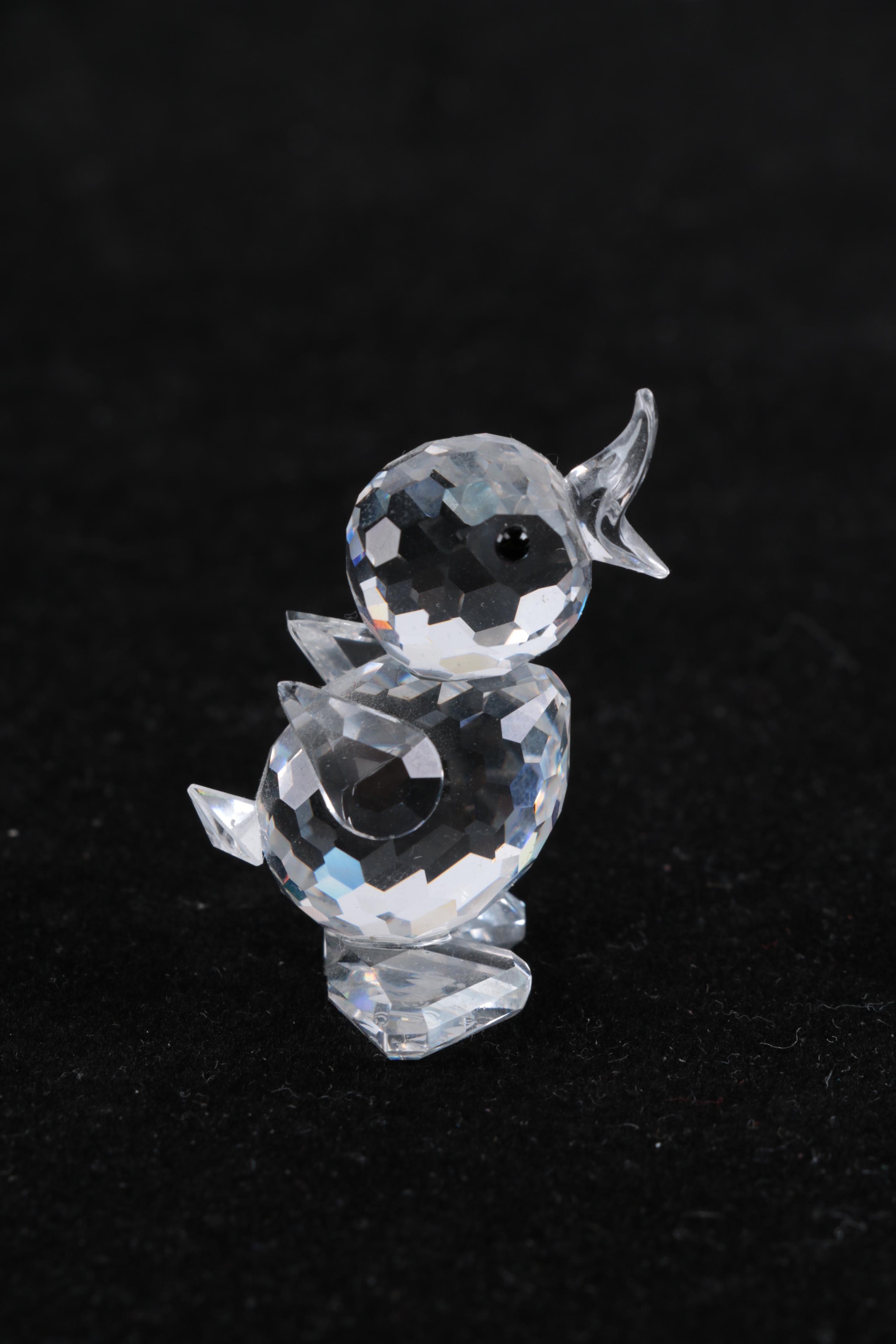 Swarovski Crystal Duck Figurine