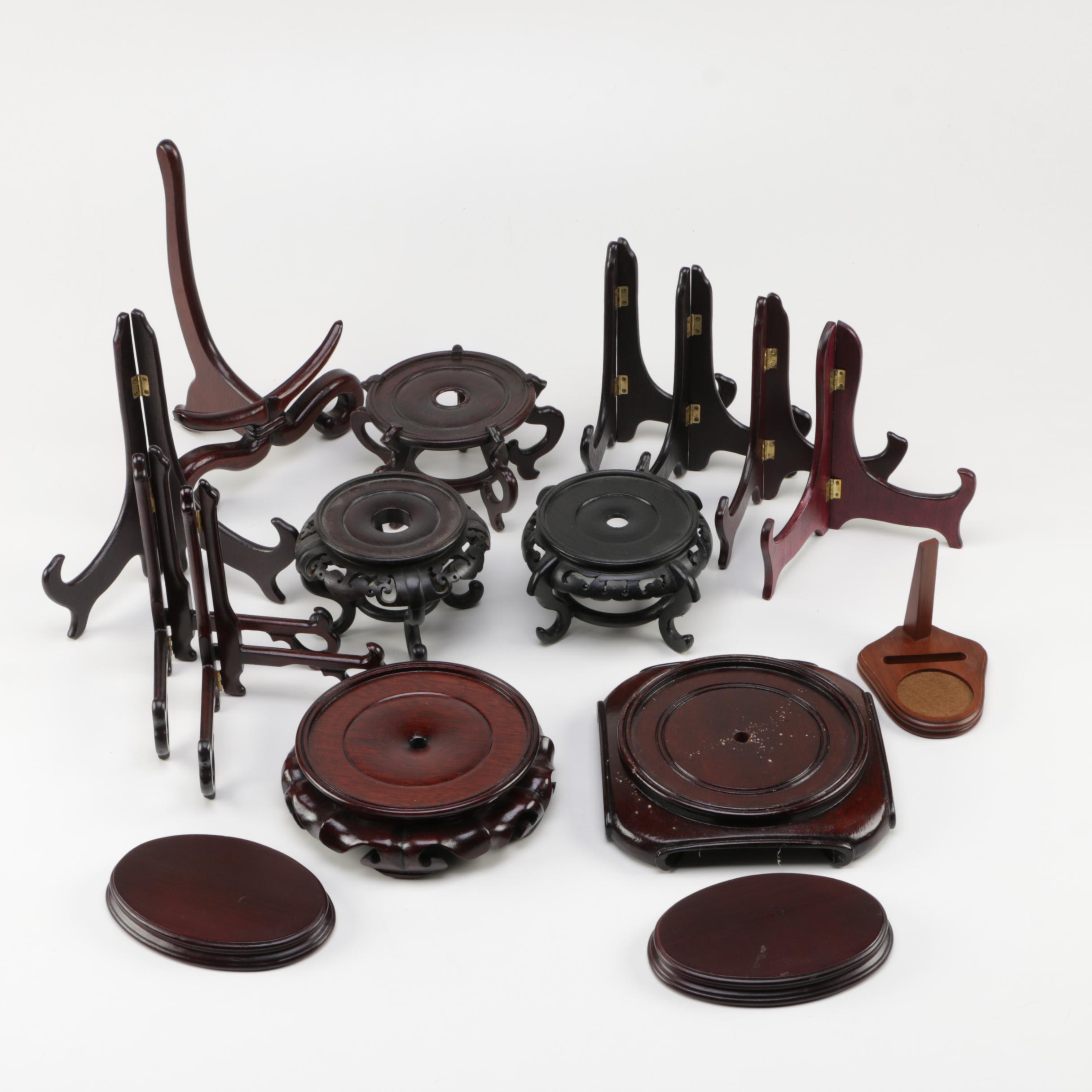Assorted Wooden Display Stands