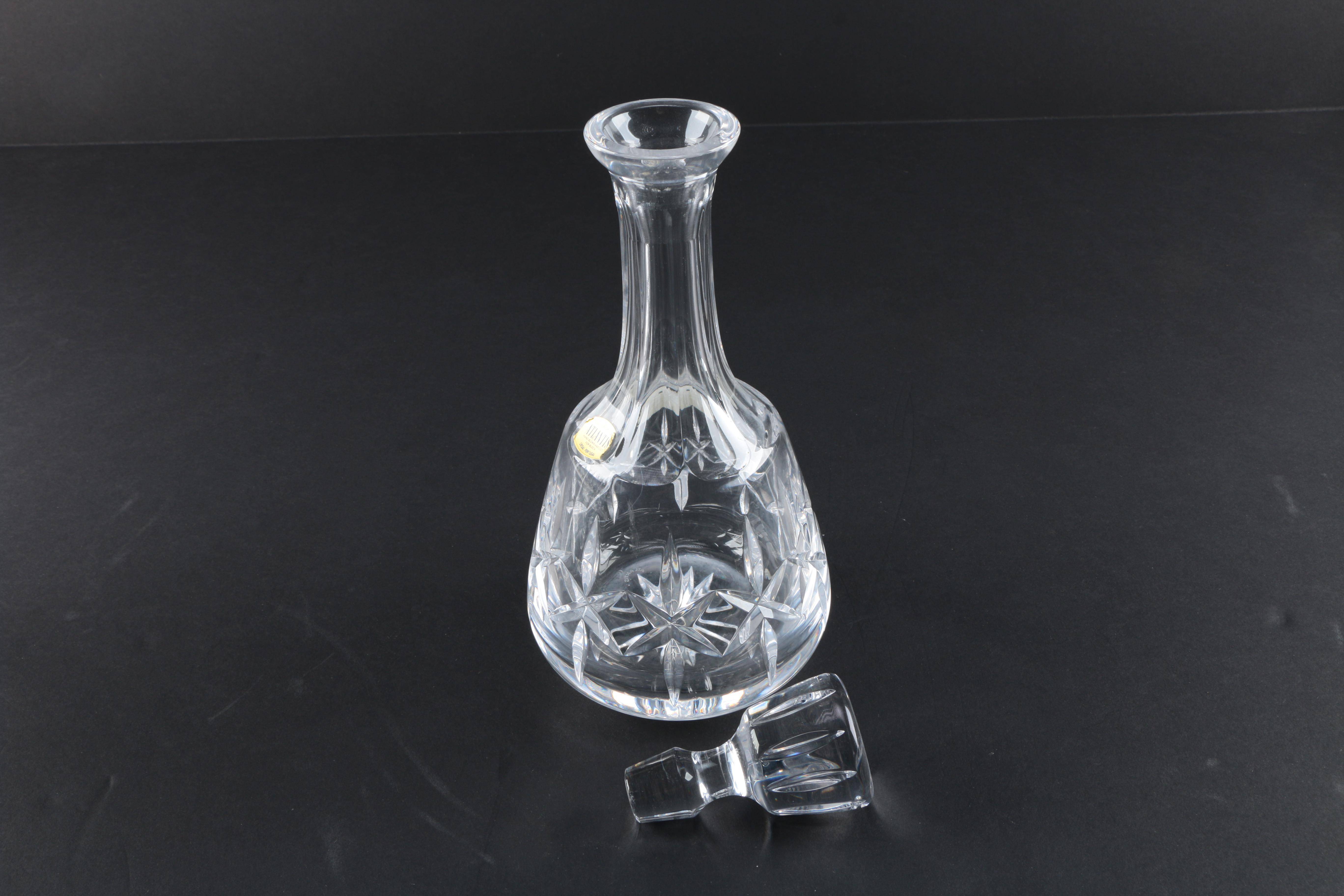 Atlantis Crystal "Fernando" Wine Decanter and Champagne Flutes