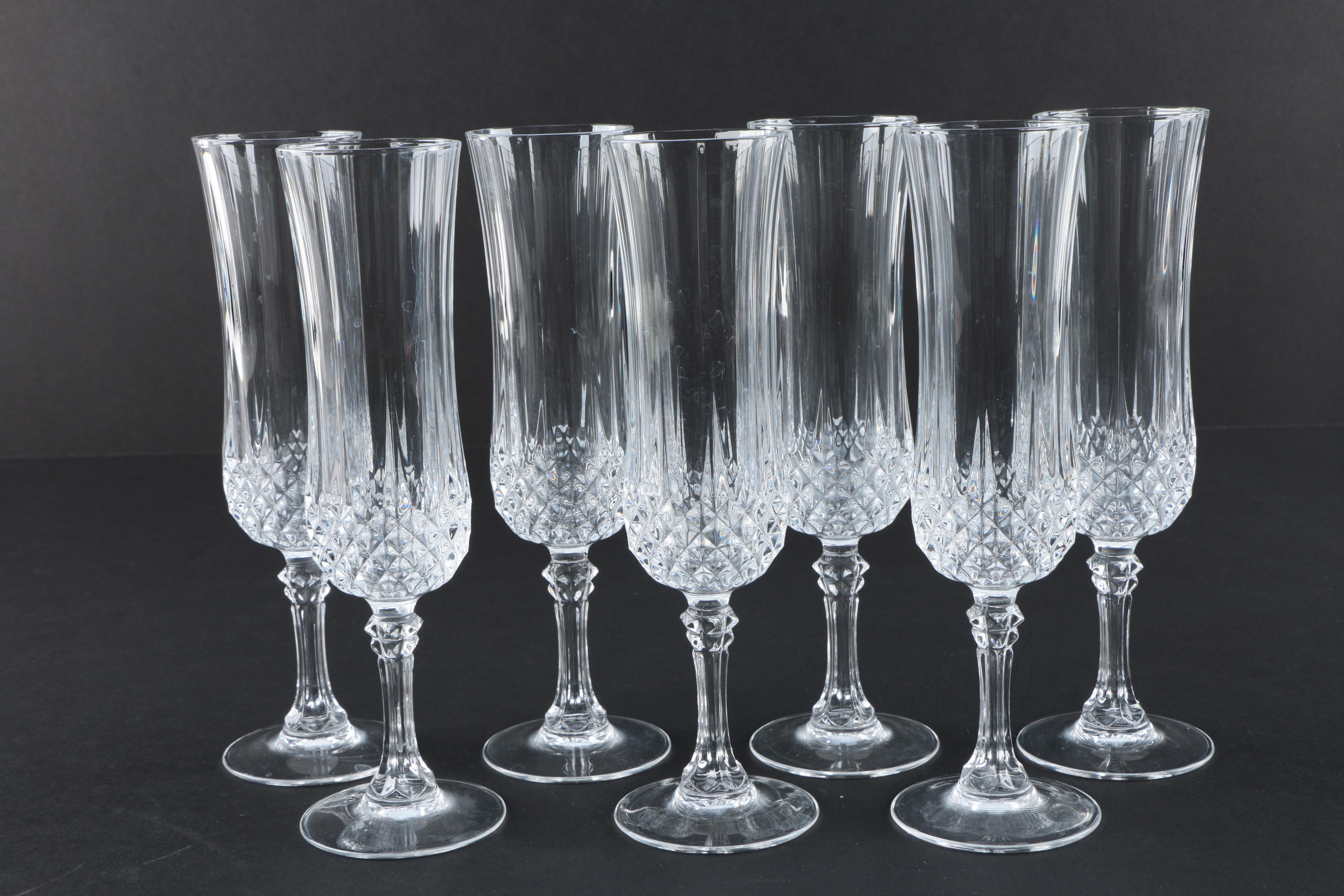 Atlantis Crystal "Fernando" Wine Decanter and Champagne Flutes