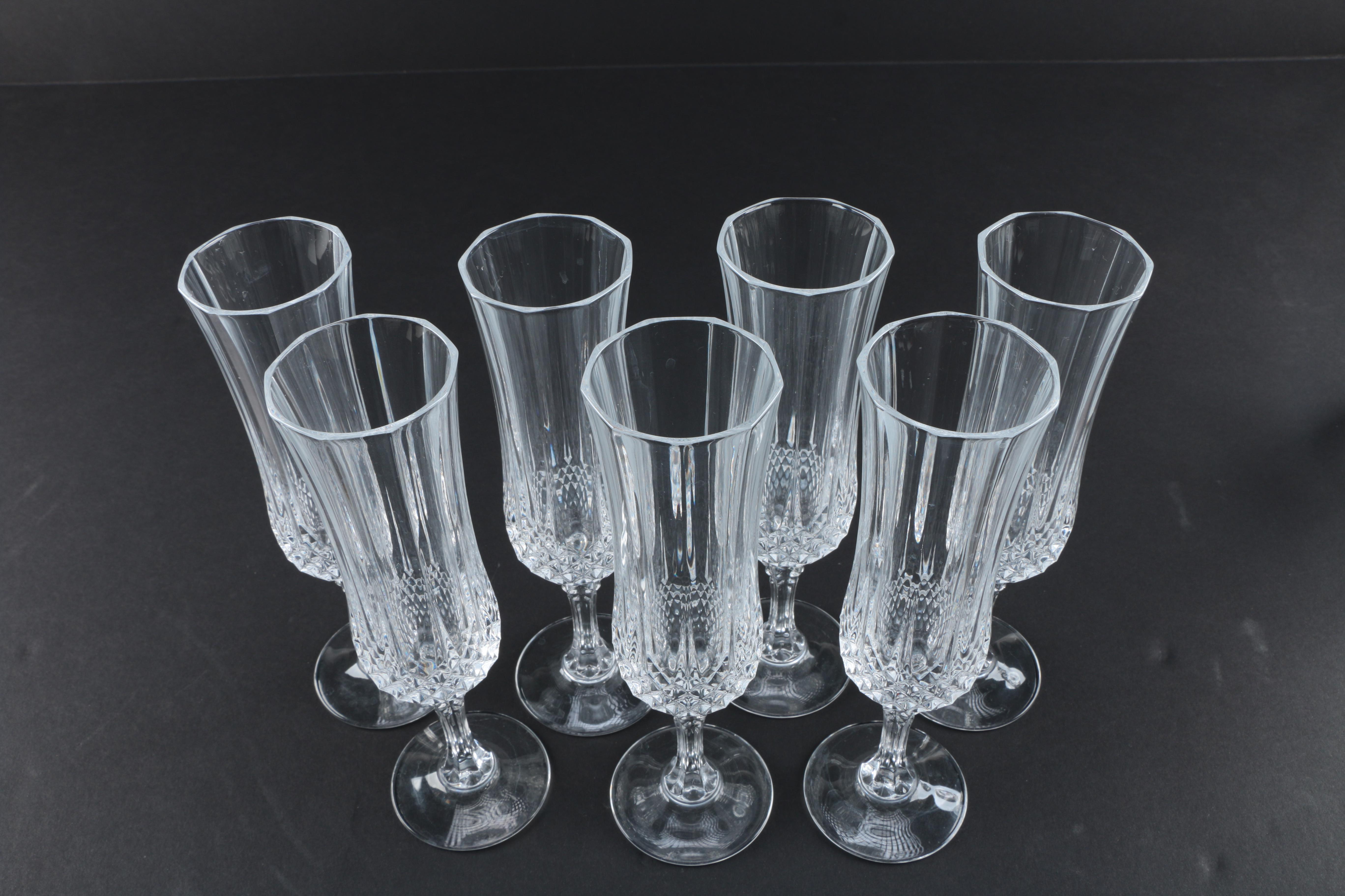 Atlantis Crystal "Fernando" Wine Decanter and Champagne Flutes