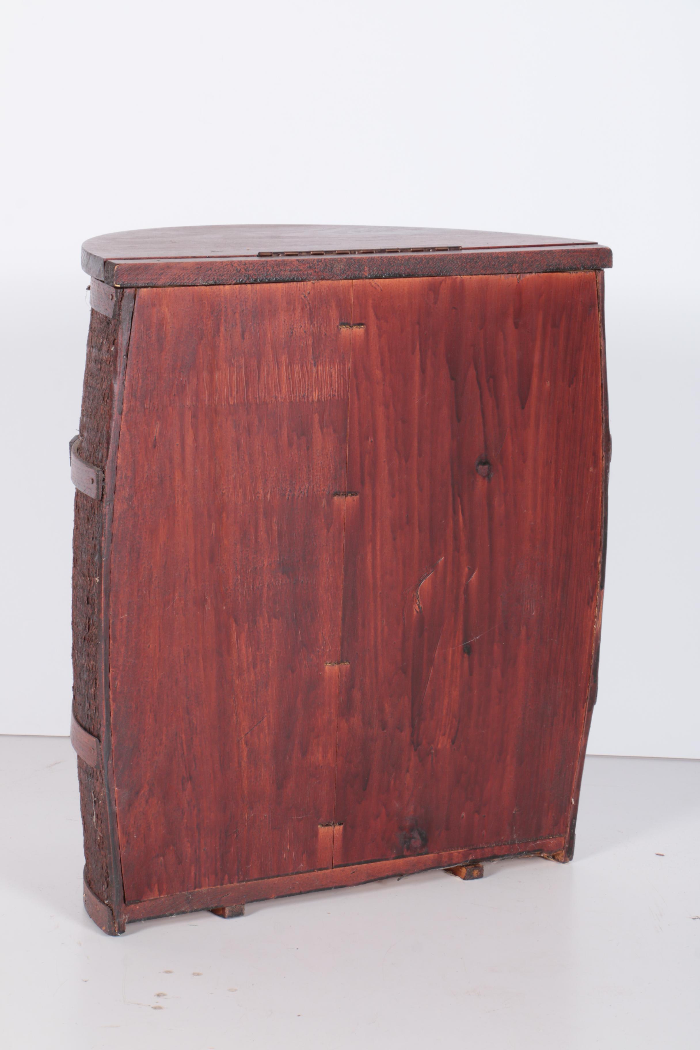 Demilune Barrel Storage Container