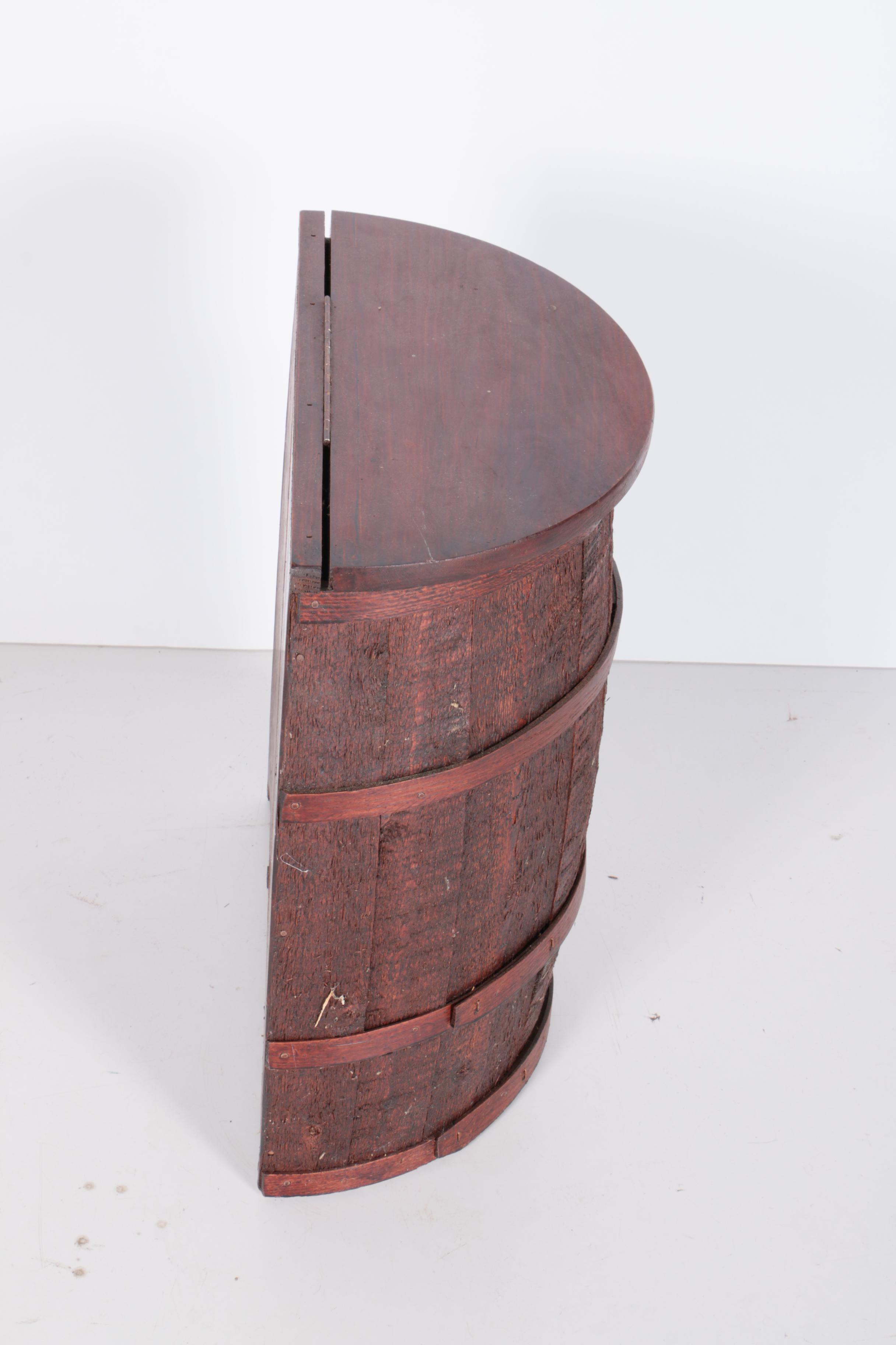 Demilune Barrel Storage Container