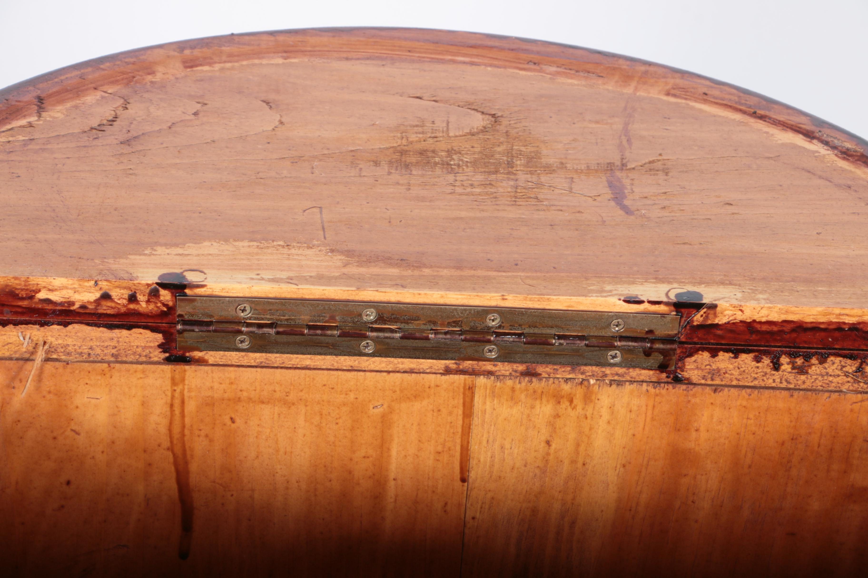 Demilune Barrel Storage Container