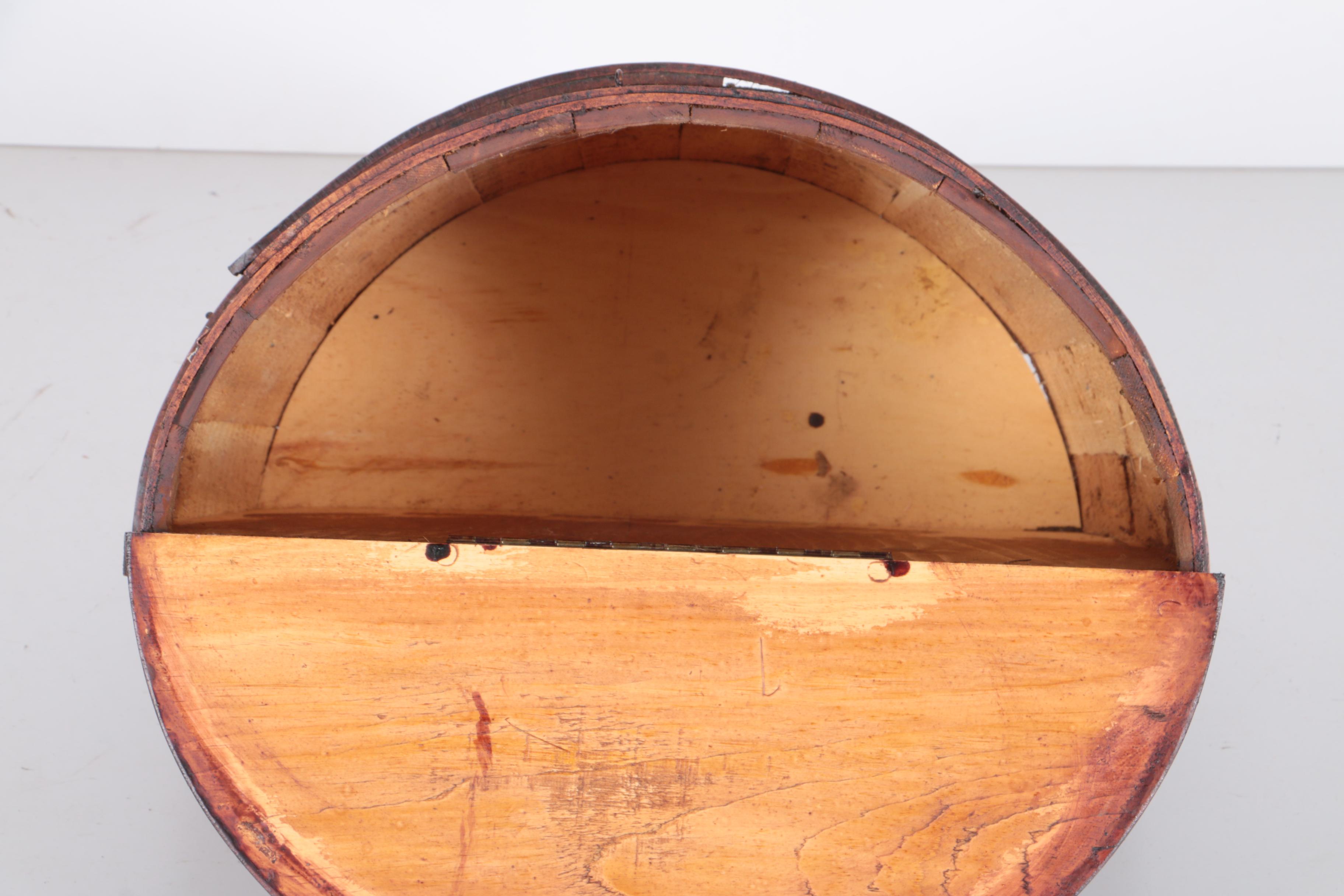 Demilune Barrel Storage Container