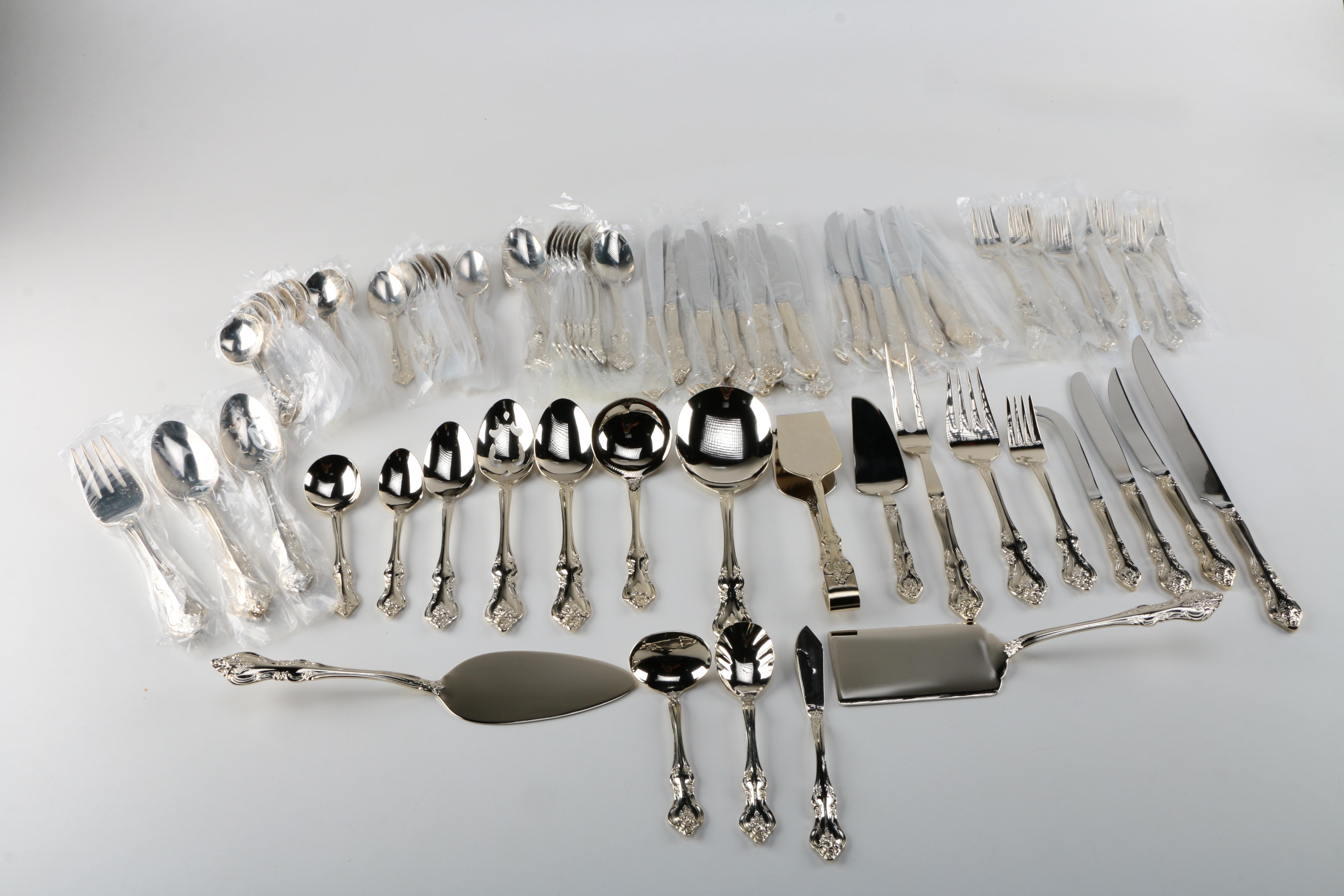 Wallace Silversmiths Stainless Steel Flatware Set