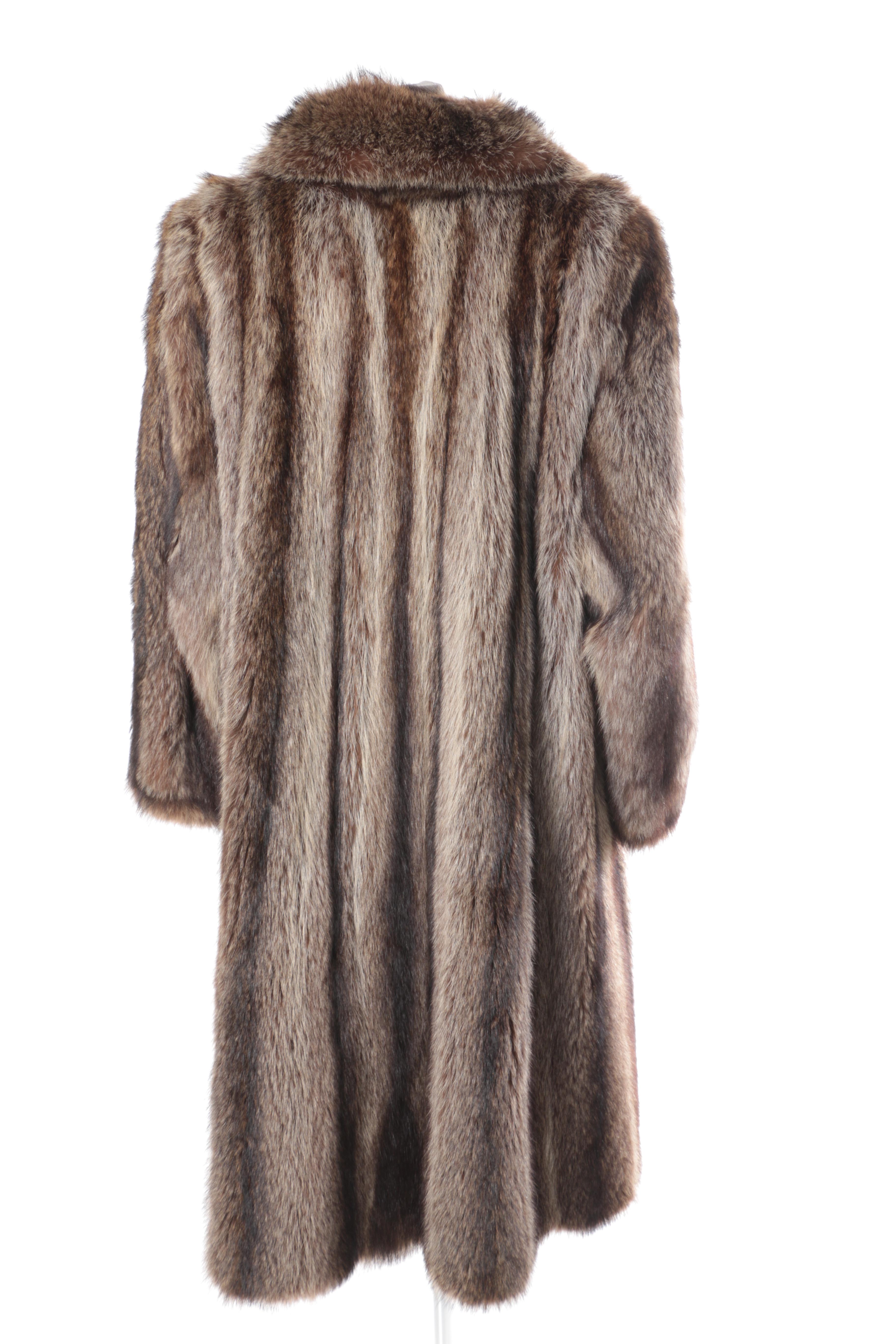 Full Length Raccoon Fur Coat