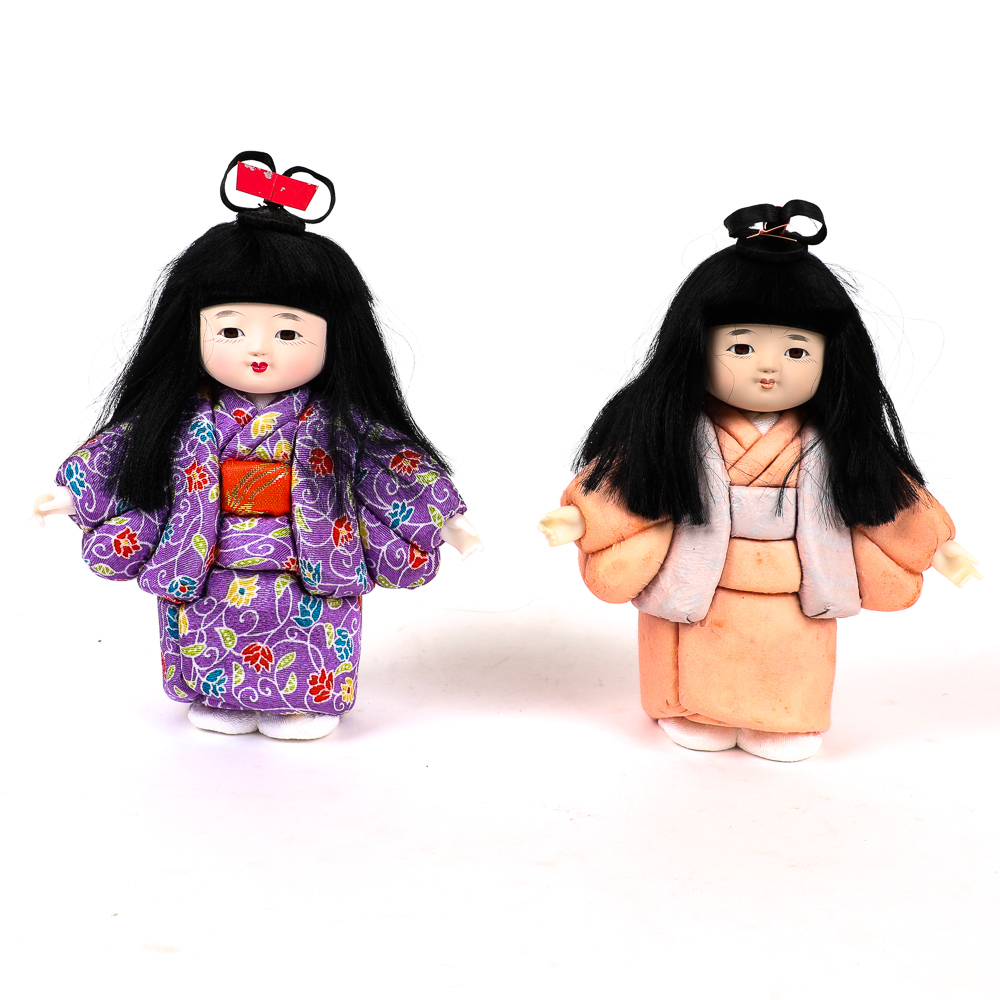 Collection of Japanese Kyugetsu Paper Dolls