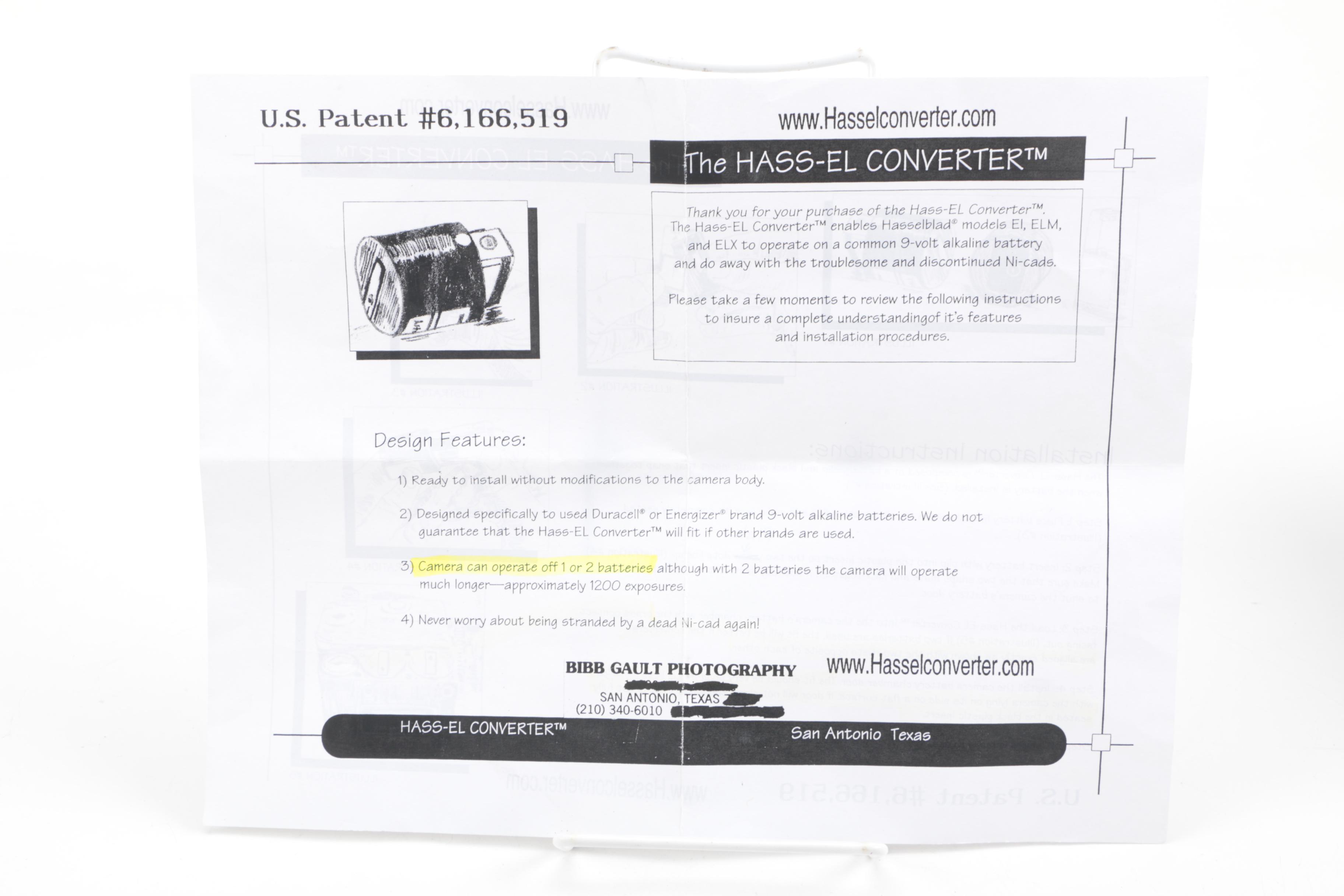 Hasselblad 500EL/M Camera and Accessories