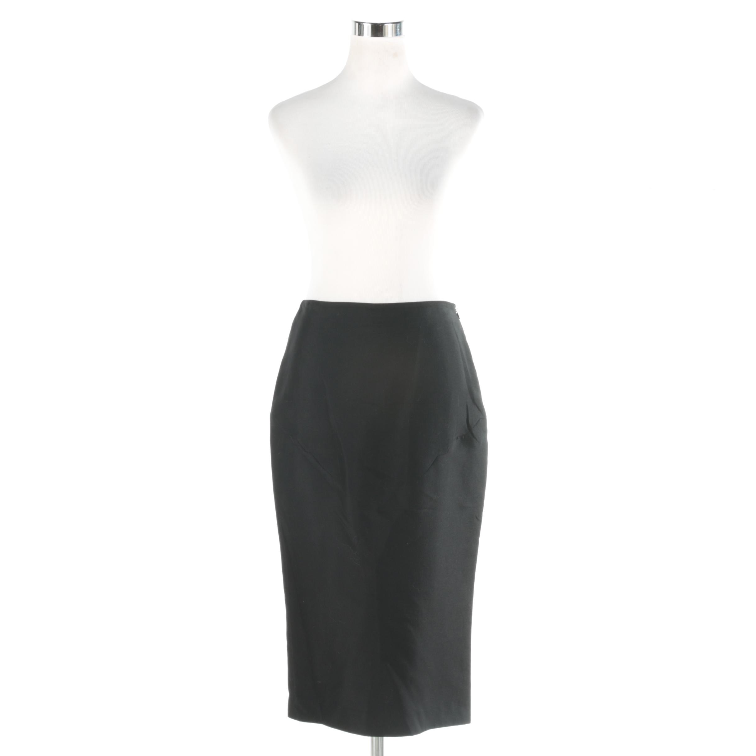 Prada Black Pencil Skirt