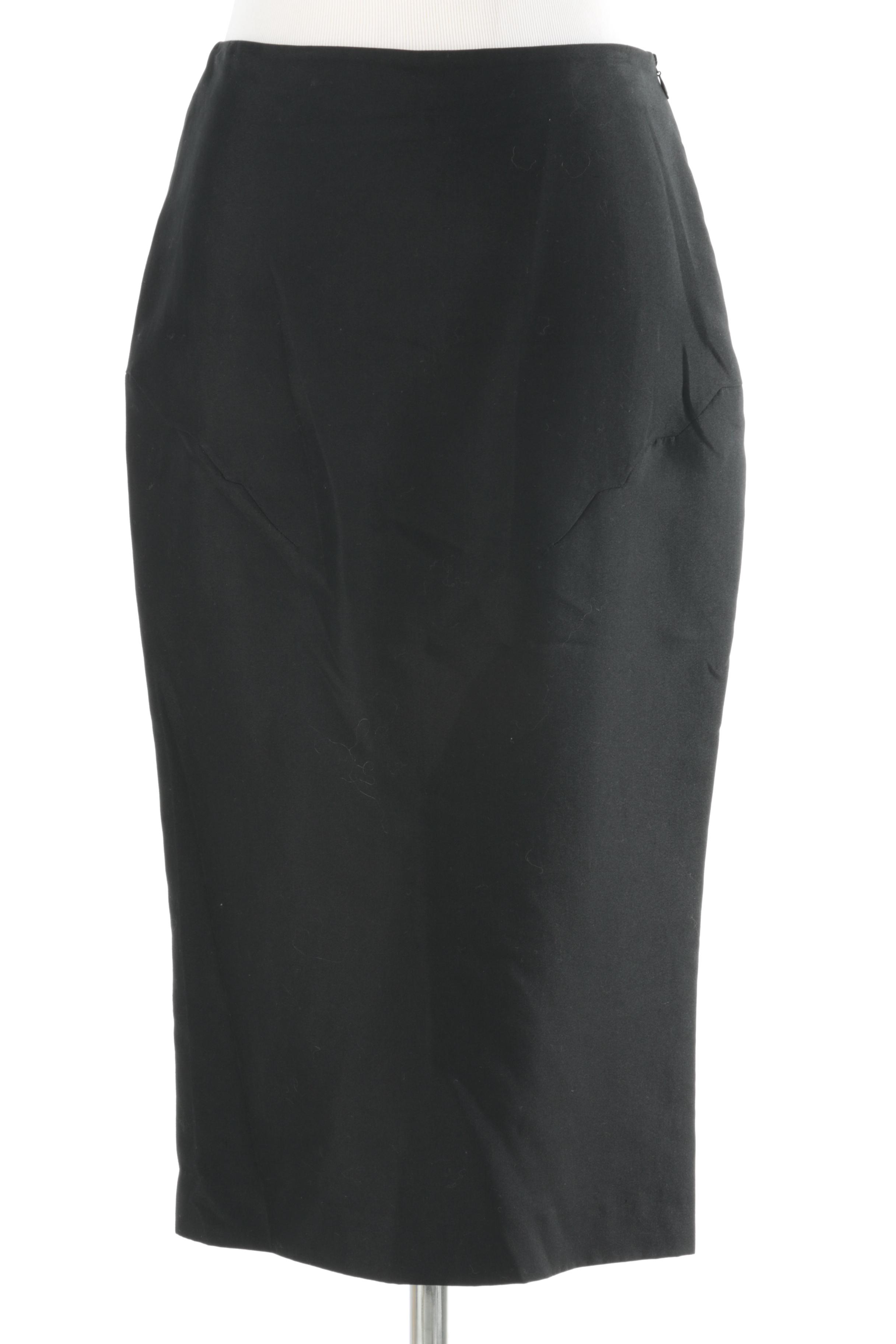 Prada Black Pencil Skirt