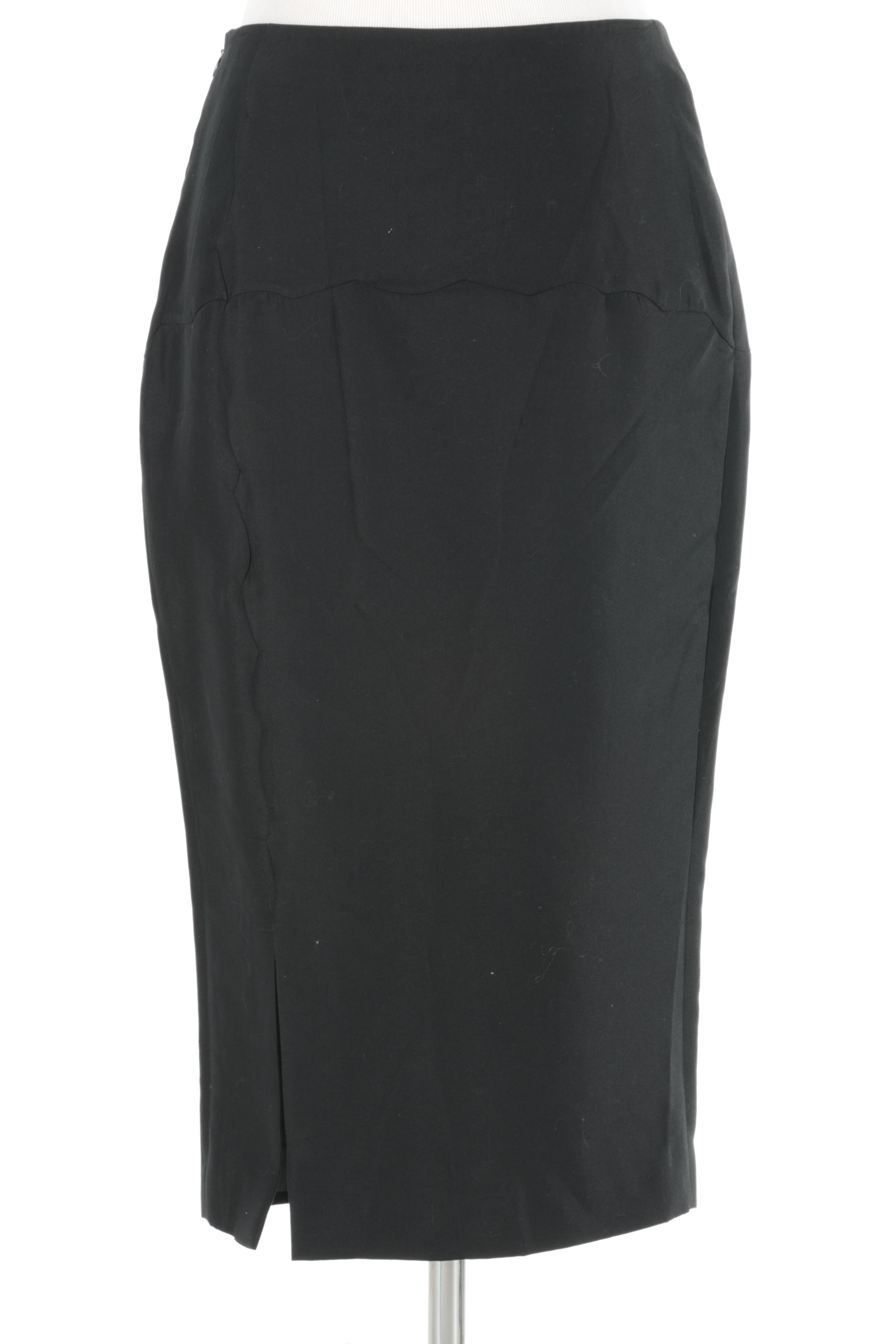 Prada Black Pencil Skirt