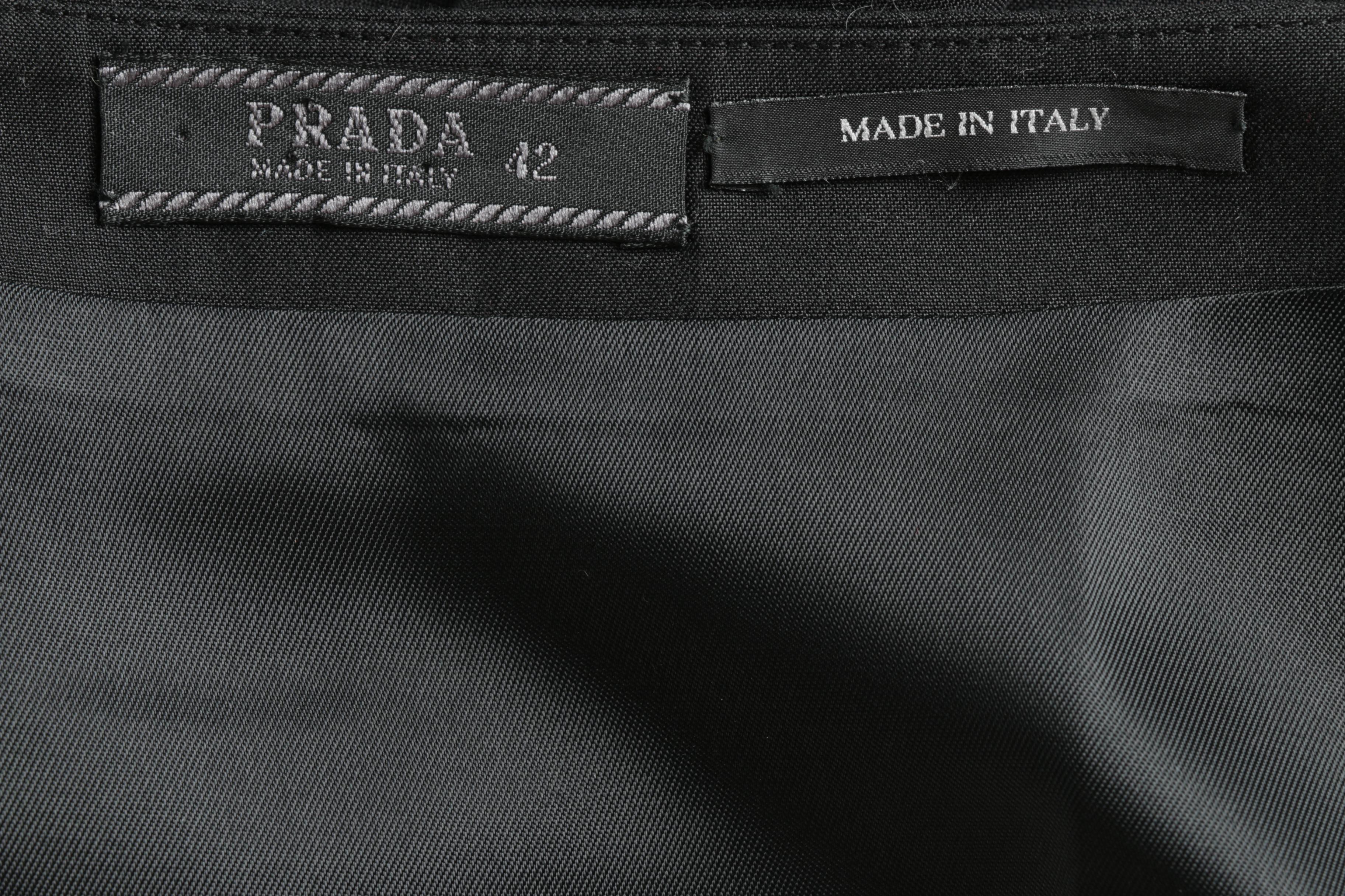 Prada Black Pencil Skirt