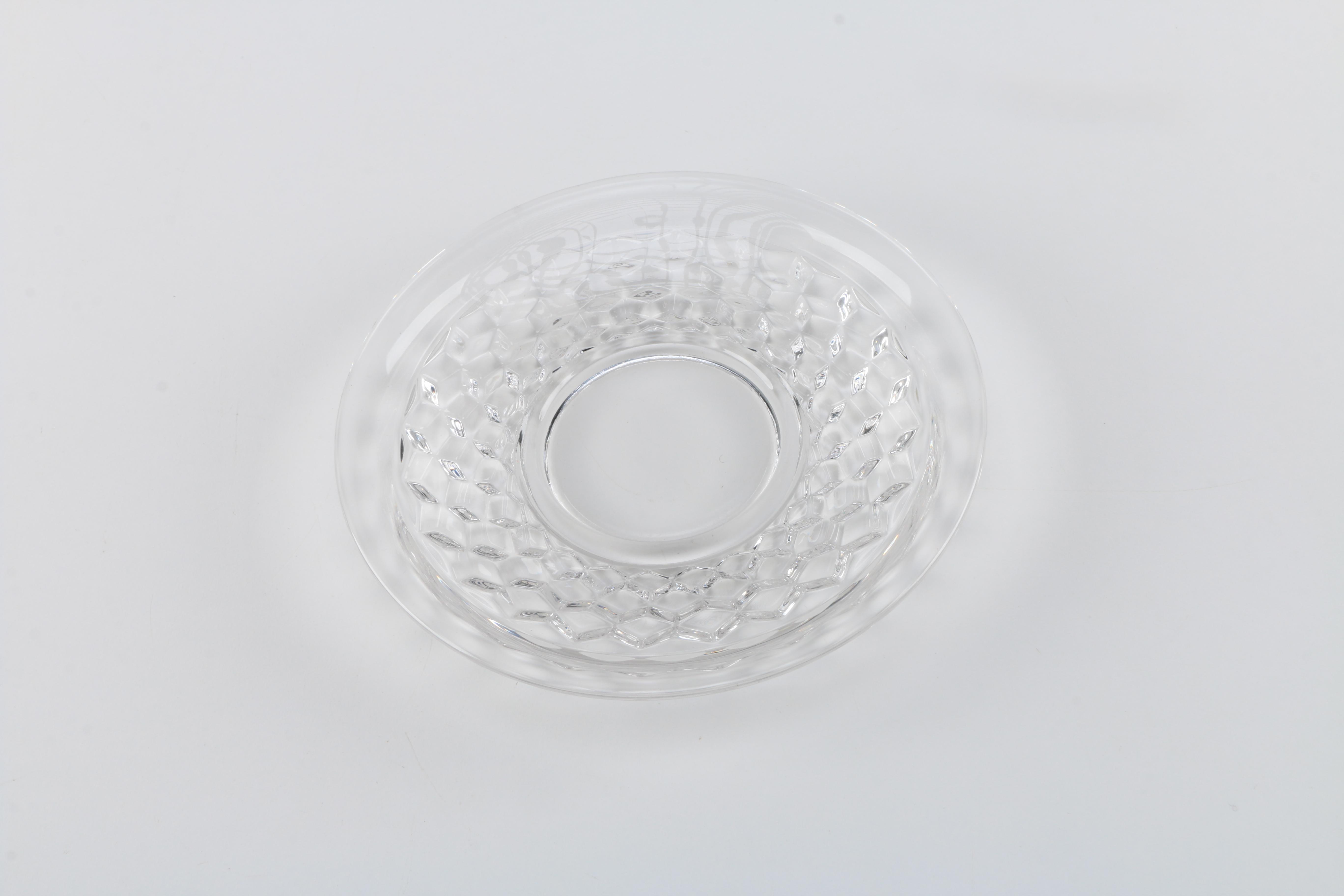 Collection of Fostoria Style Snack Set