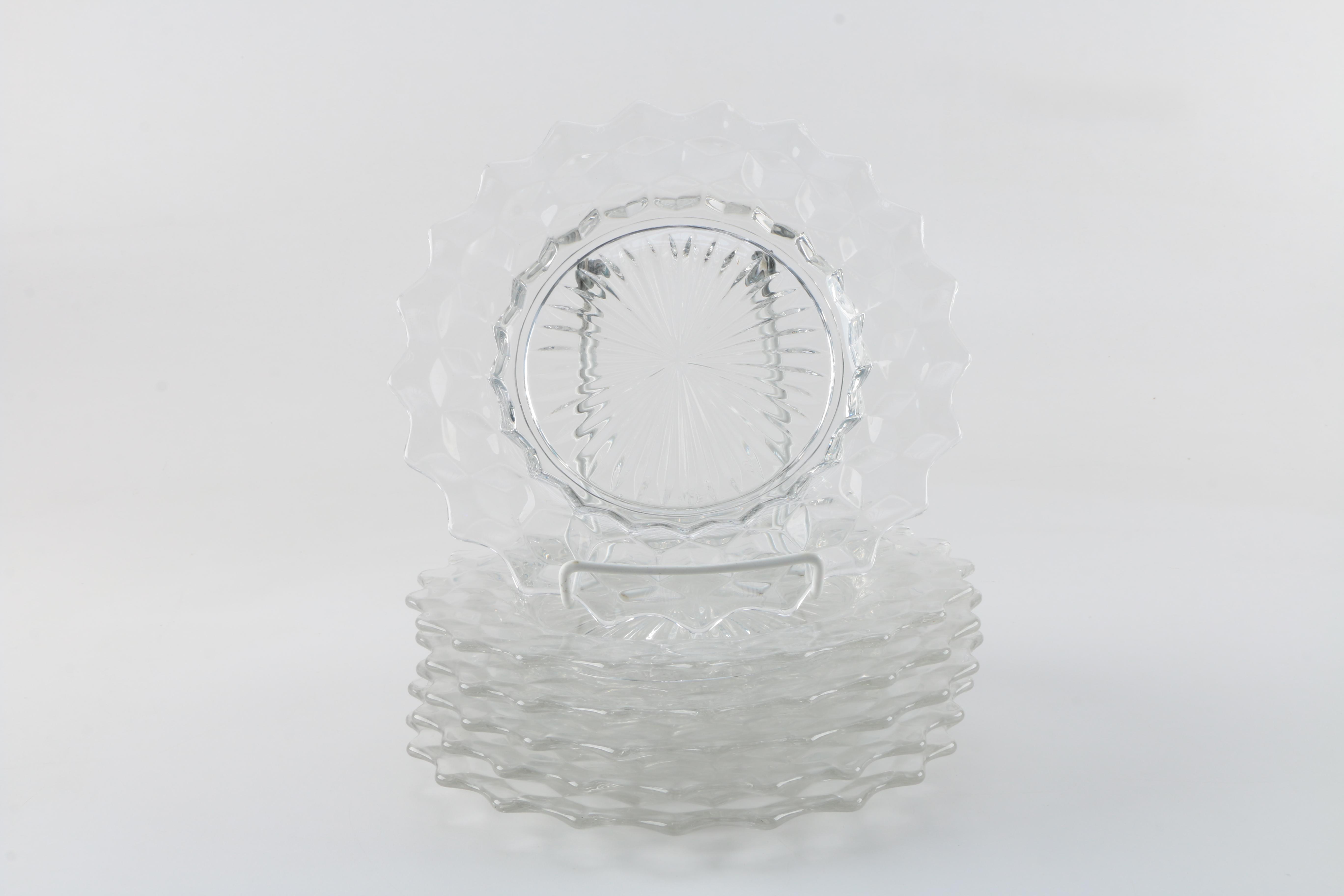 Collection of Fostoria Style Snack Set