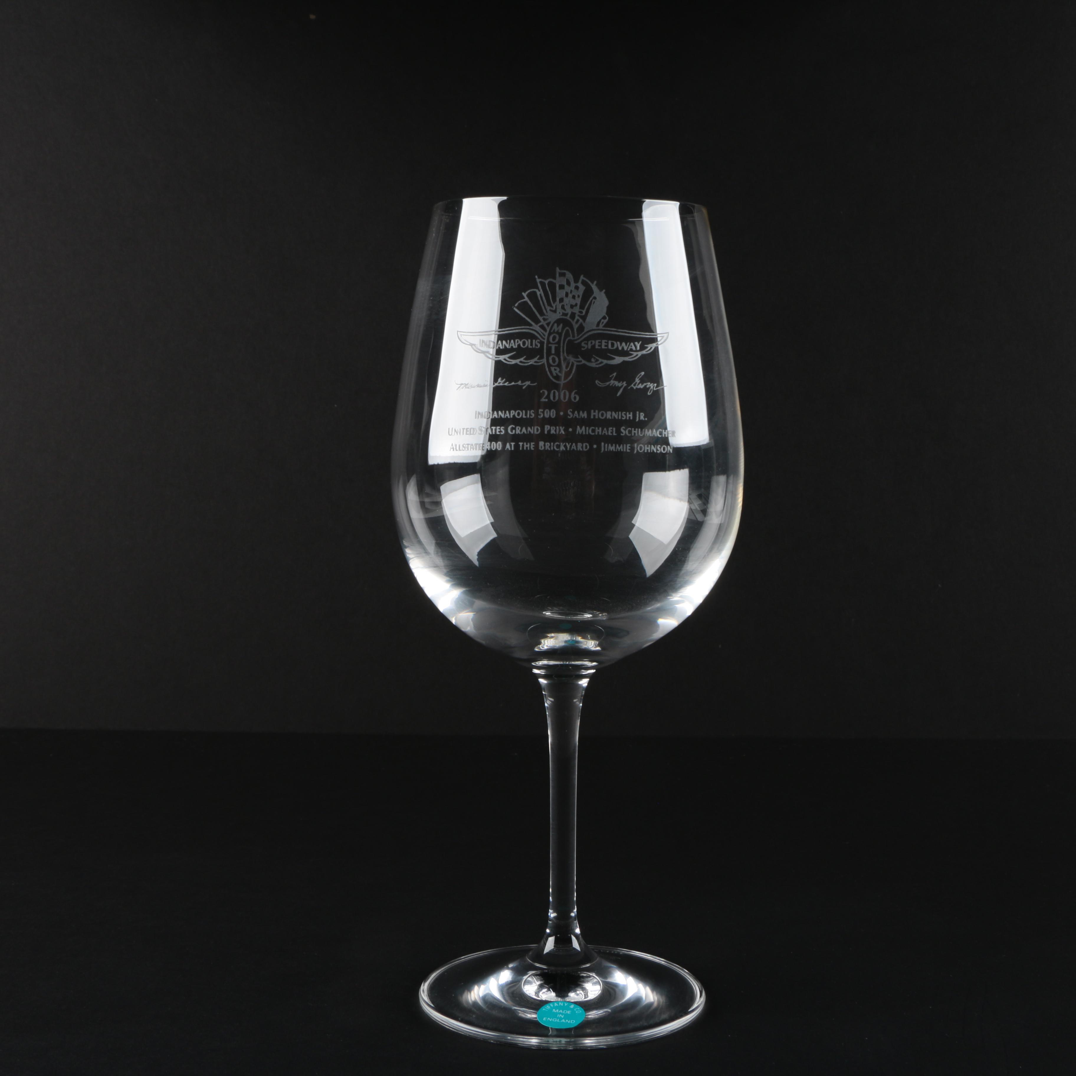 Tiffany & Co. Indianapolis Motor Speedway Wine Glass