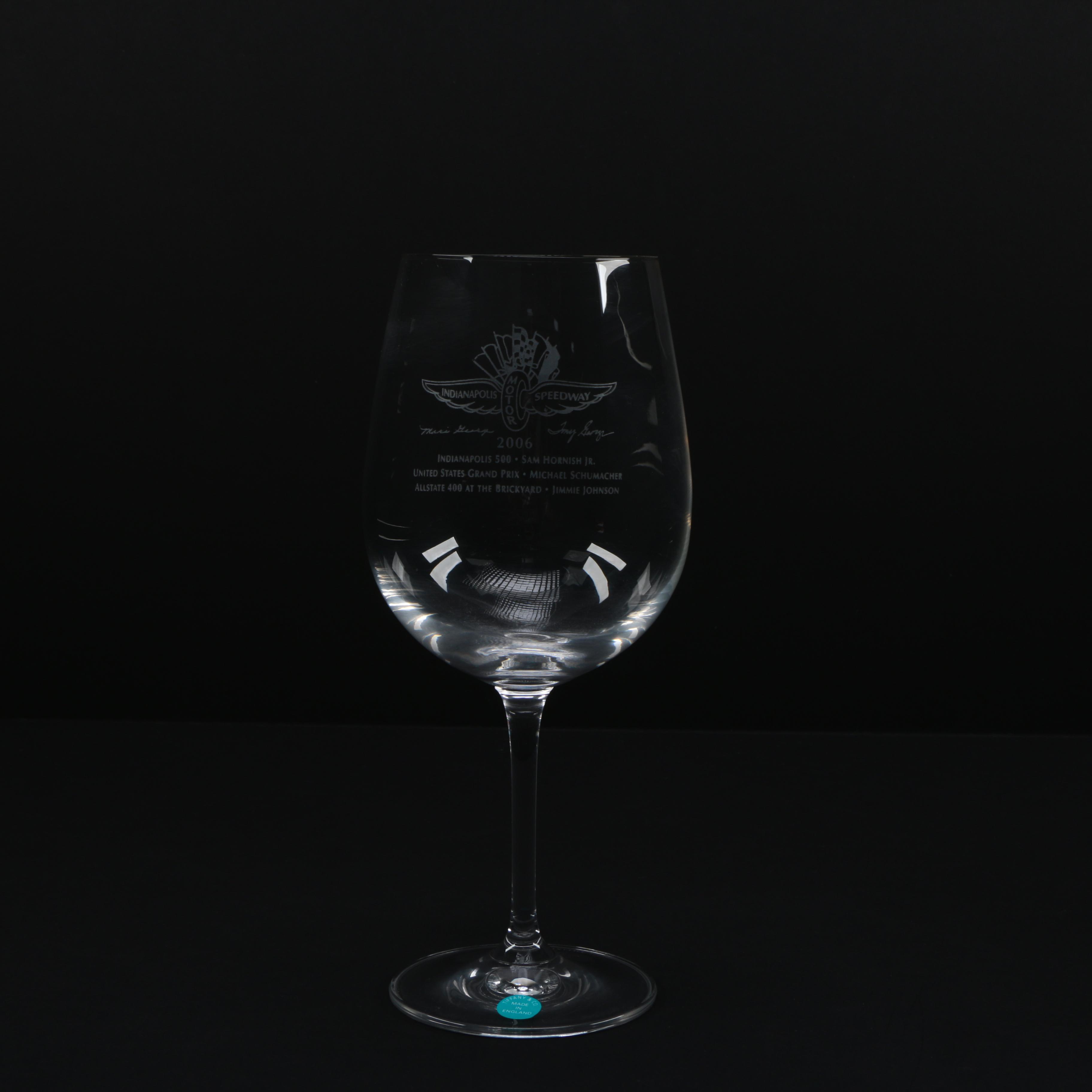 Tiffany & Co. Indianapolis Motor Speedway Wine Glass