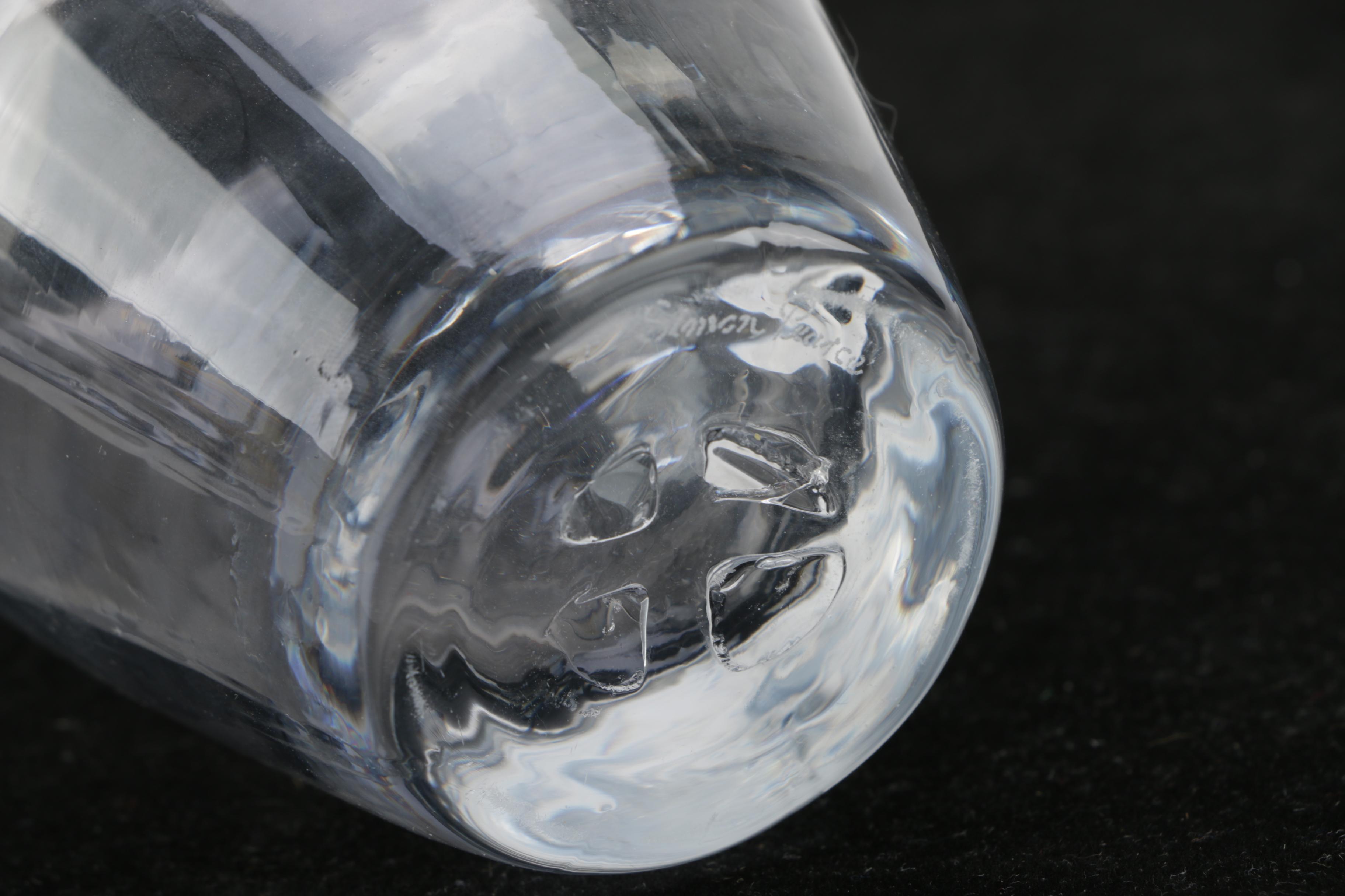 Simon Pierce Hand Blown Glass Vase