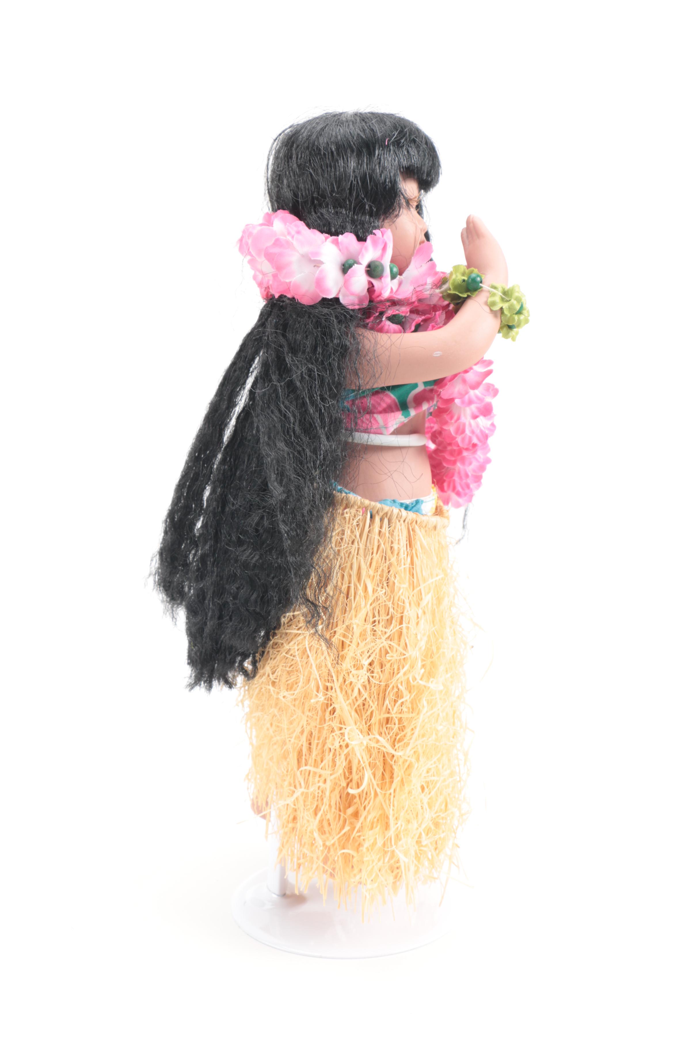 Milestone Hula Dancer Porcelain Dolls