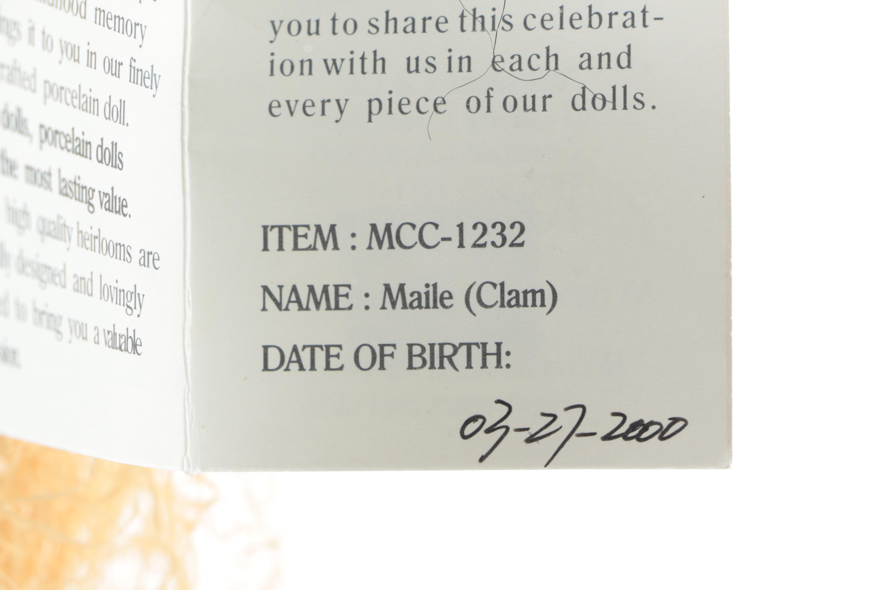 Milestone Hula Dancer Porcelain Dolls