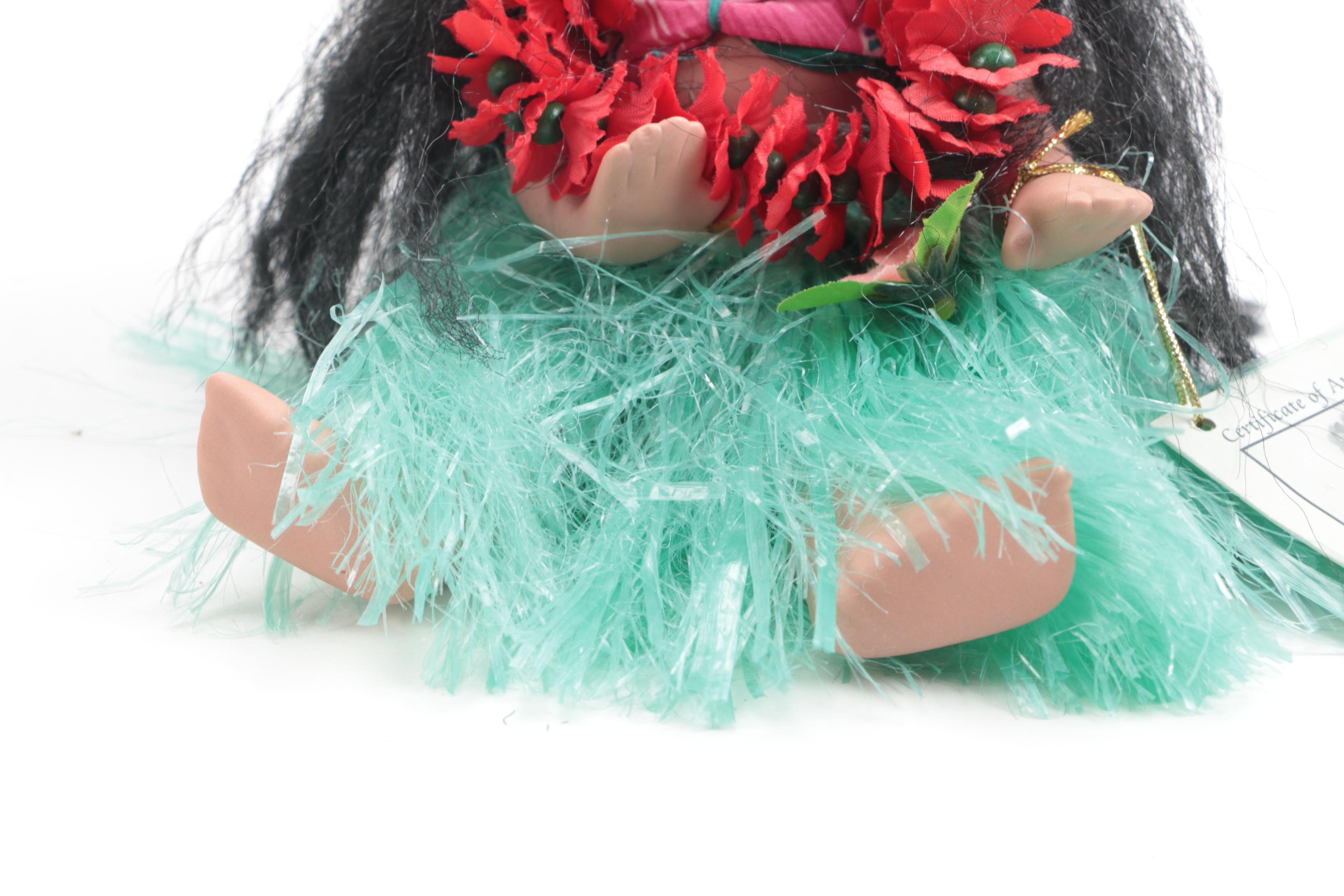 Milestone Hula Dancer Porcelain Dolls