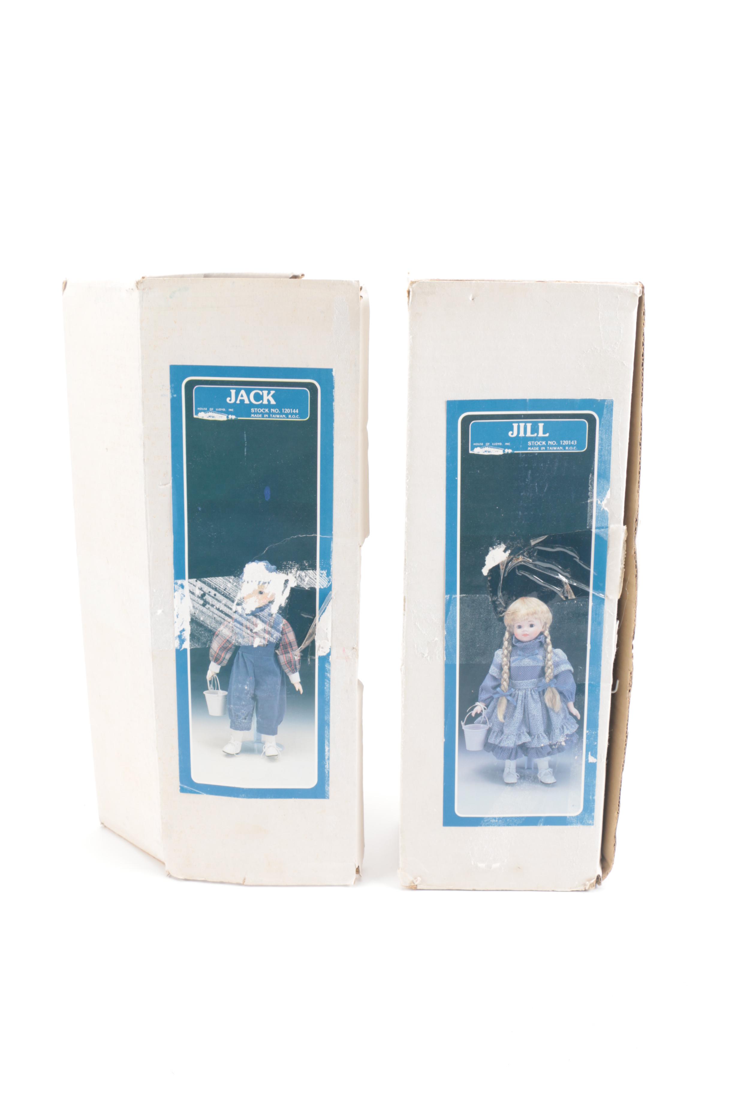 Jack and Jill Porcelain Dolls