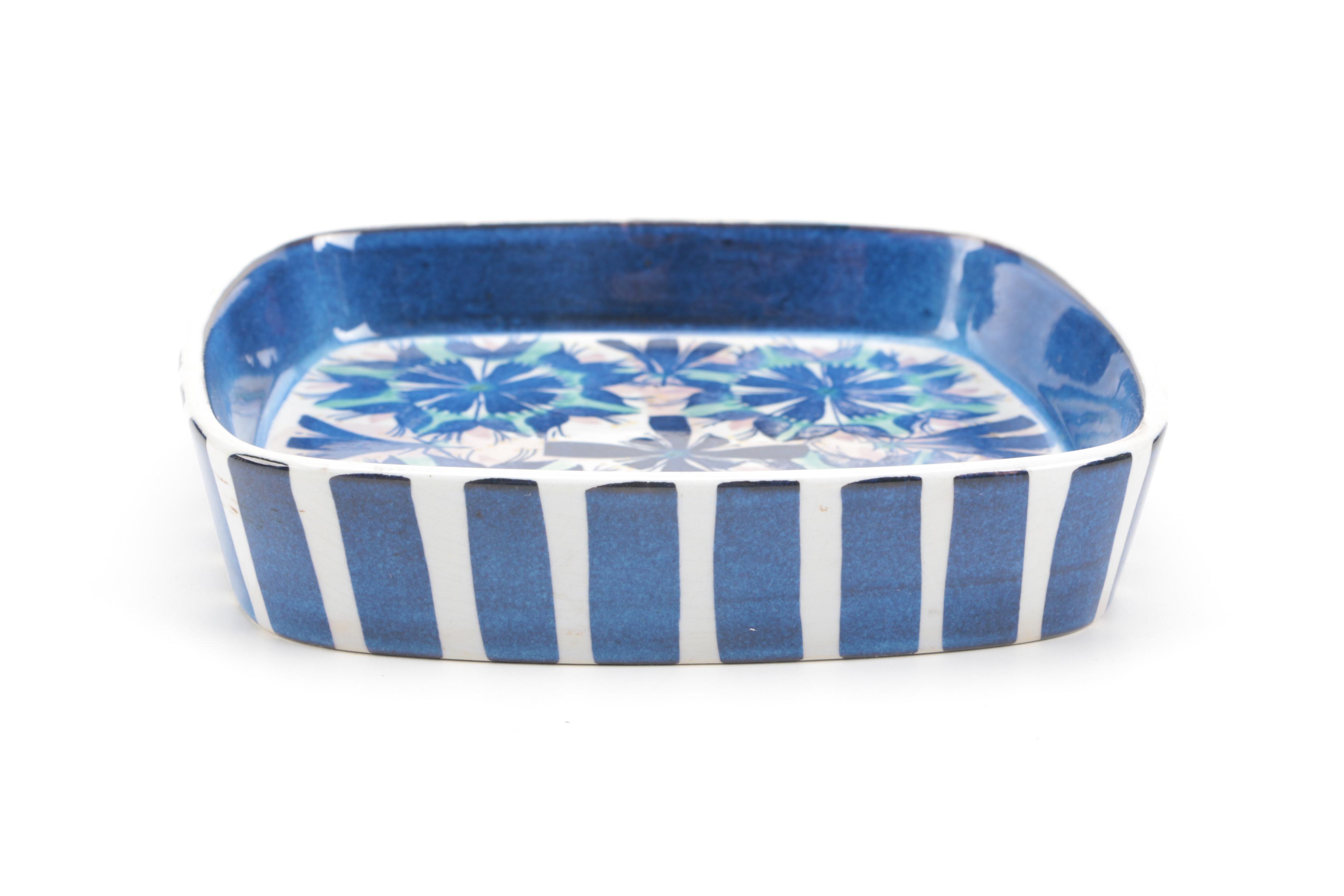 Pair of Danish Royal Copenhagen Fajance Pottery Pieces