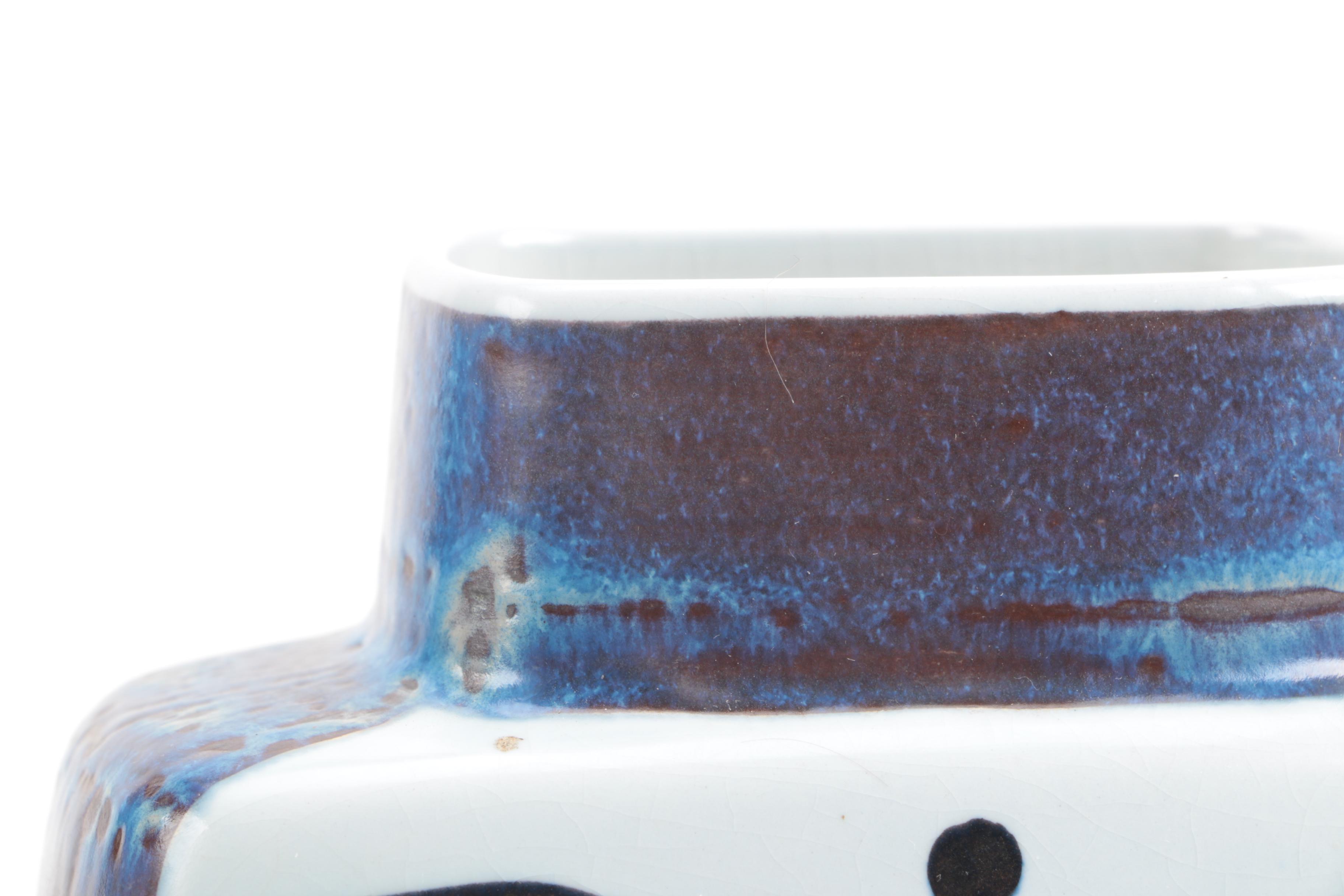 Pair of Danish Royal Copenhagen Fajance Pottery Pieces