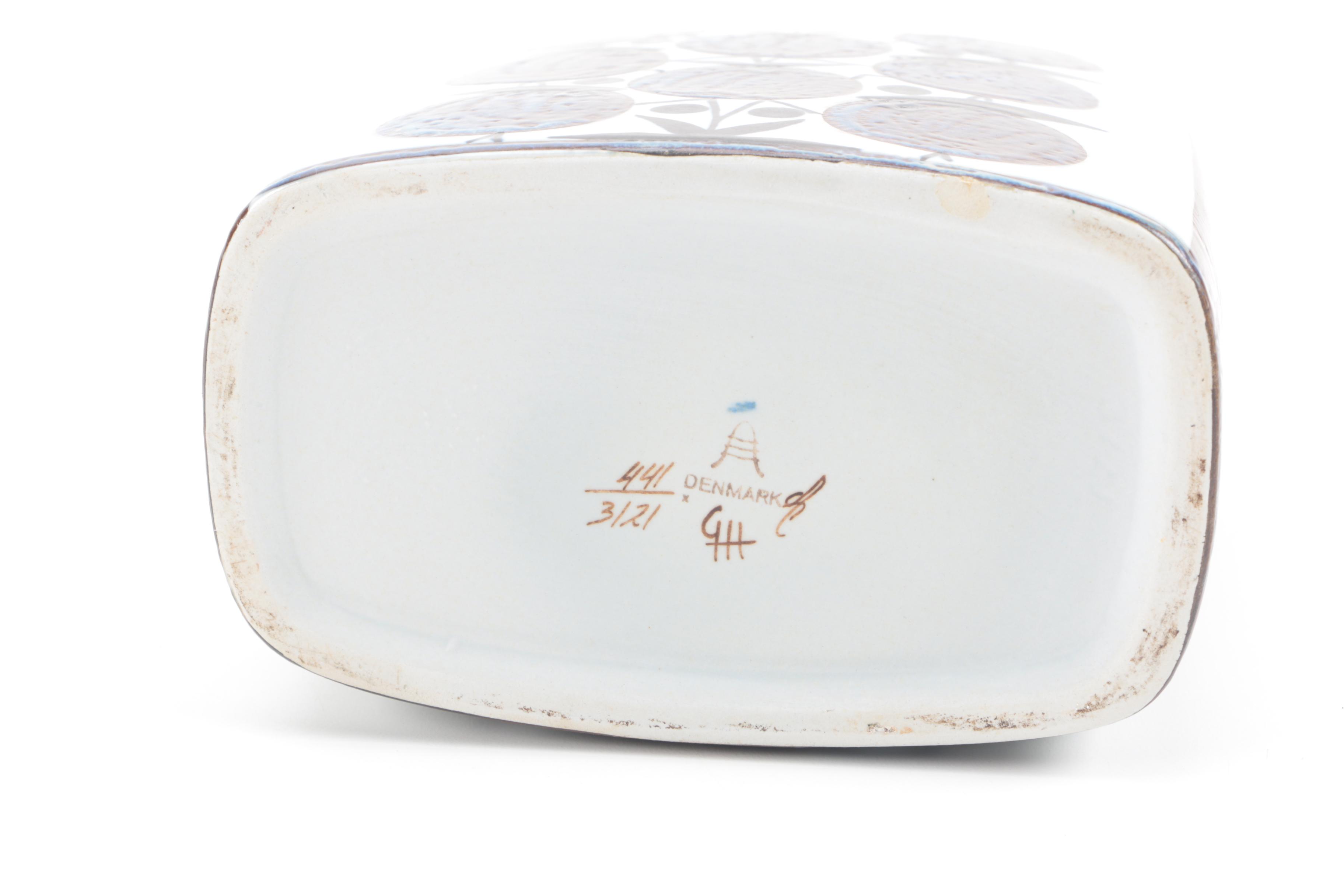 Pair of Danish Royal Copenhagen Fajance Pottery Pieces