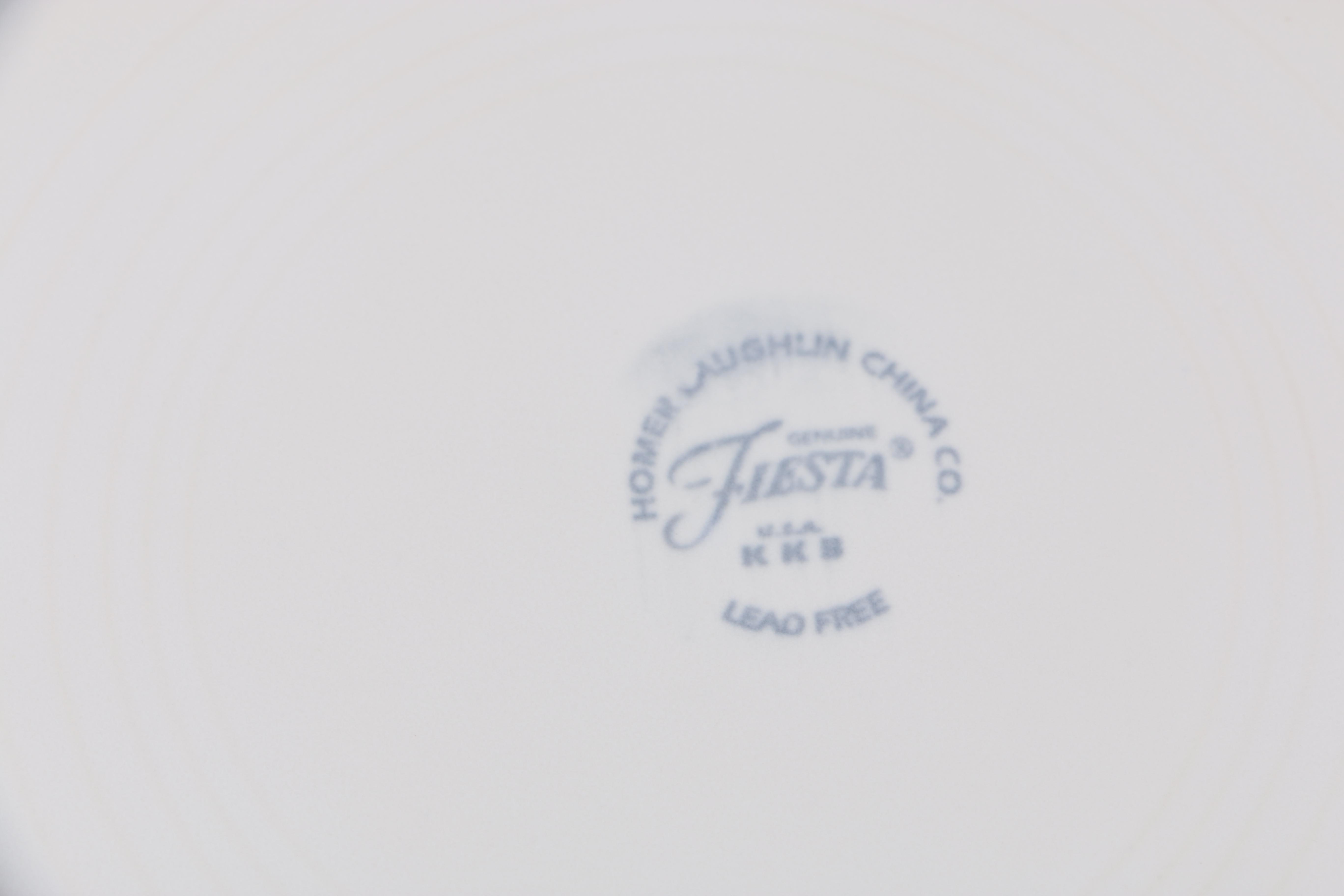 Homer Laughlin "Fiesta White" Plates