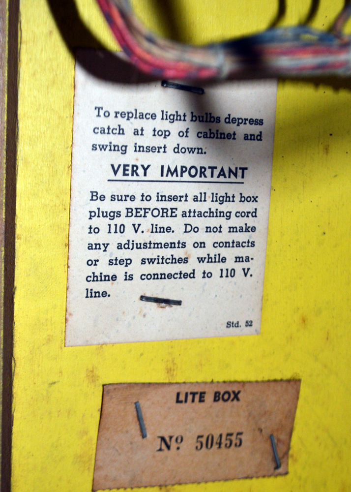 1960 Williams Electronic Mfg. Co. "Serenade" Pinball Machine