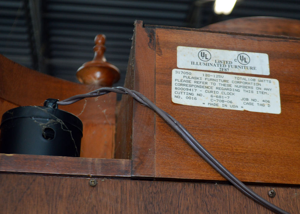 Ridgeway Curio Grandfather Clock
