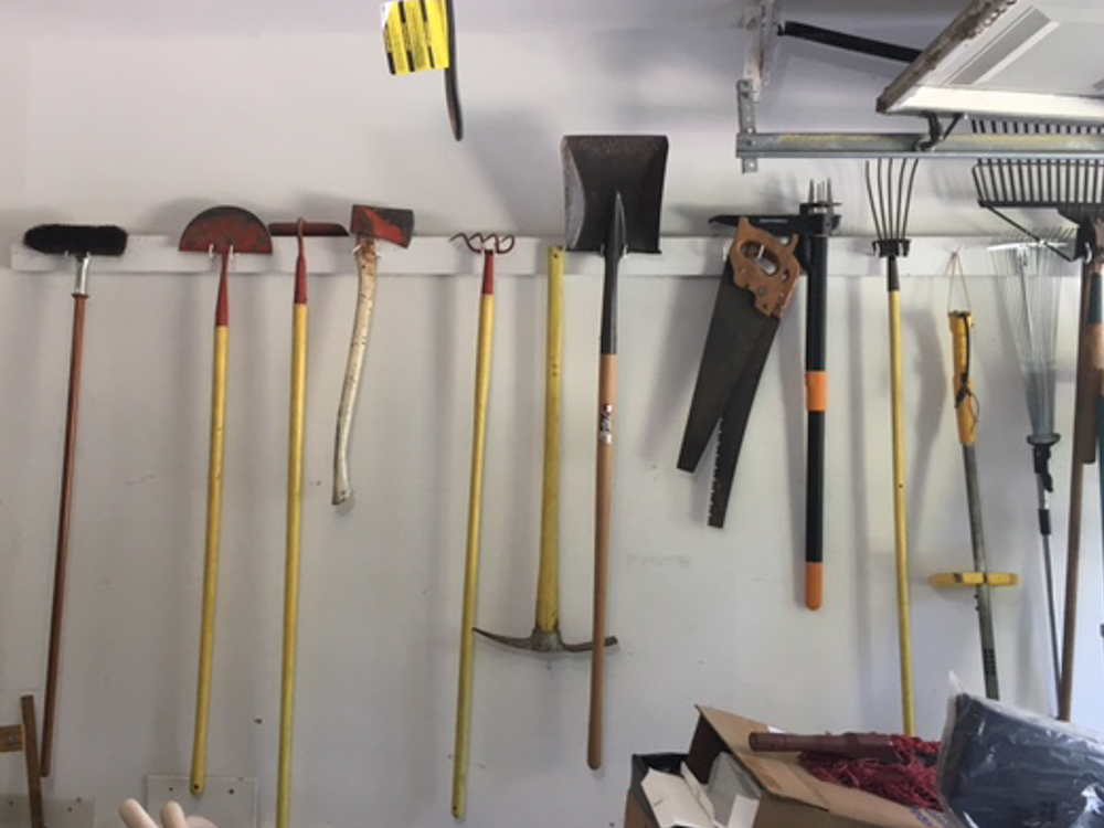 Extension Pole Chain Saw, Extension Tree Trimmer & Assortment of Lawn Tools