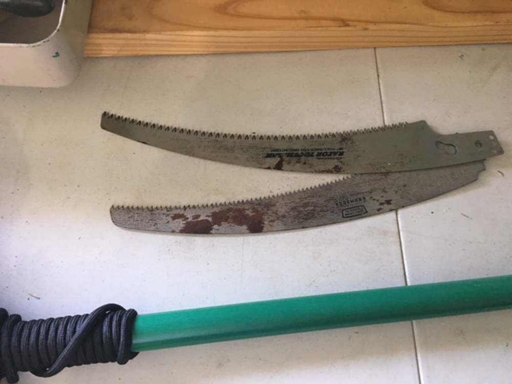 Extension Pole Chain Saw, Extension Tree Trimmer & Assortment of Lawn Tools