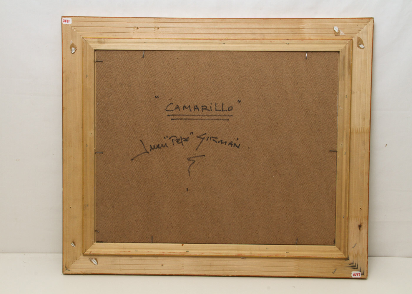 Juan "Pepe" Guzman-Maldonado Oil Painting on Board titled "Camarillo"