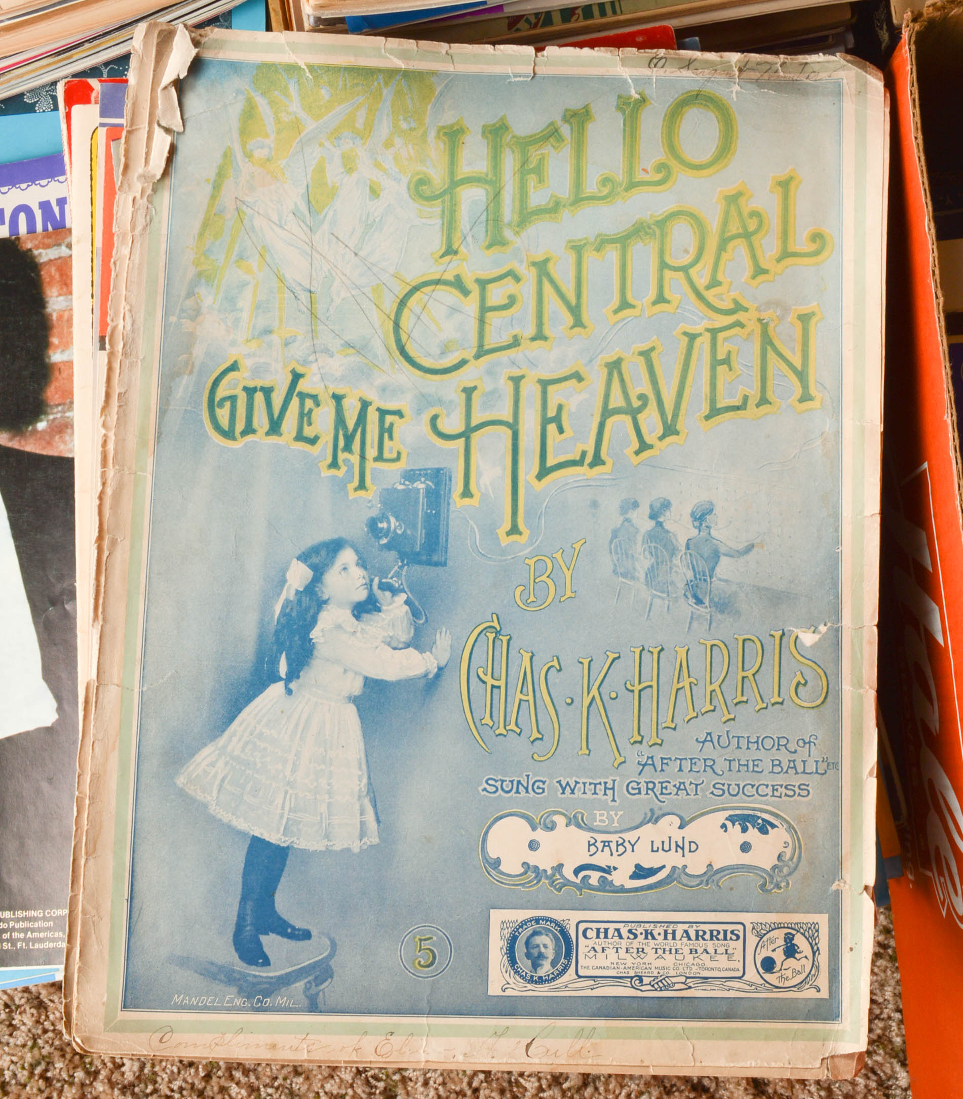 Rock, Pop and Vintage Sheet Music For Piano, Vocal and Guitar