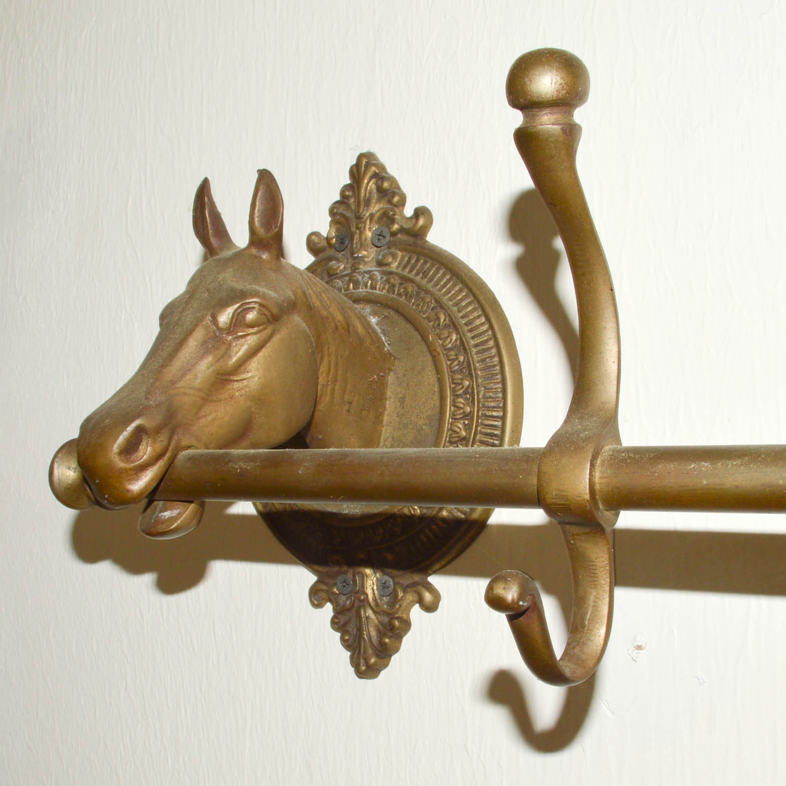 Solid Brass Wall-Mount Hat Hook