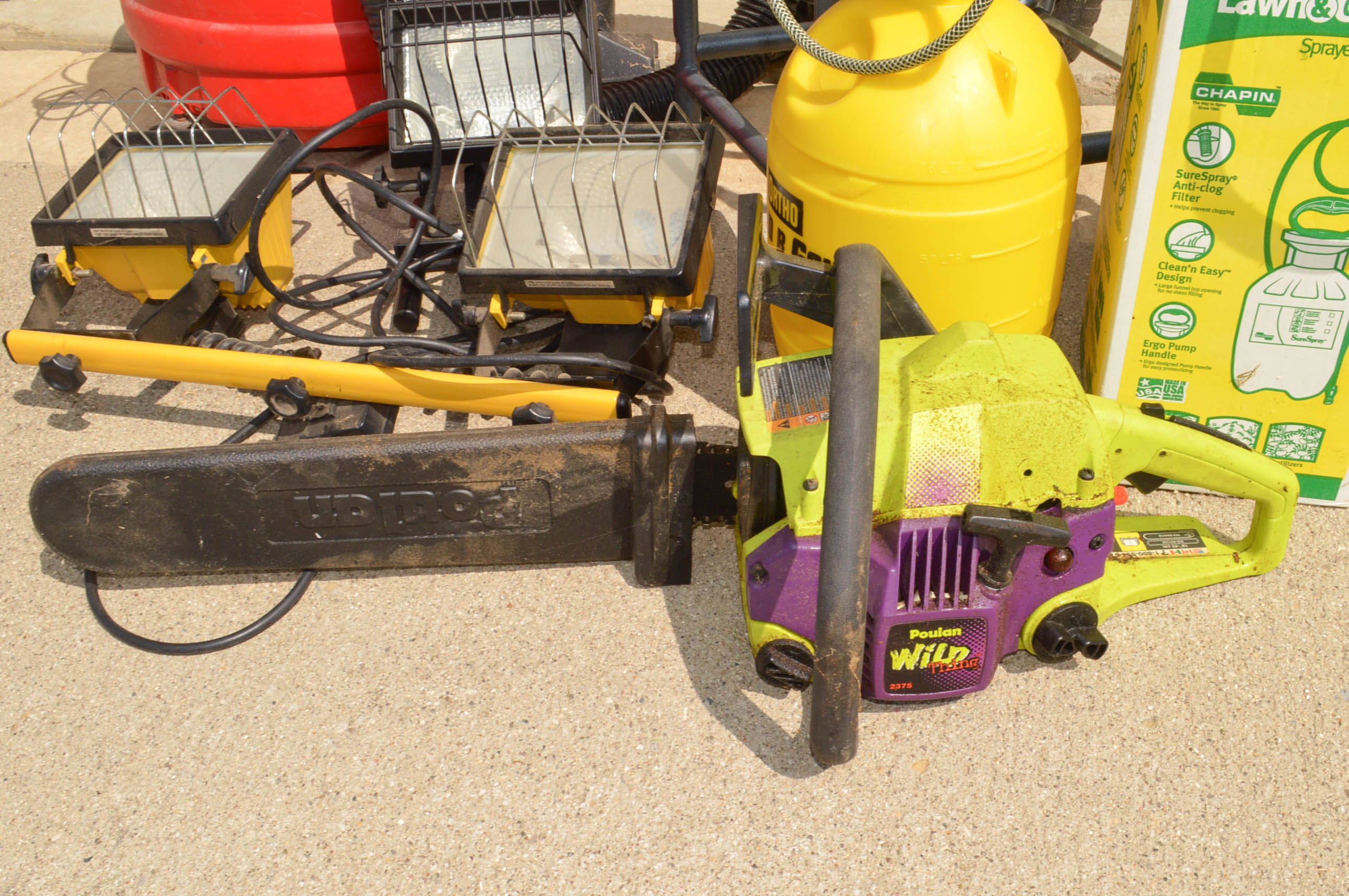 Assorted Lawn and Garage Supplies