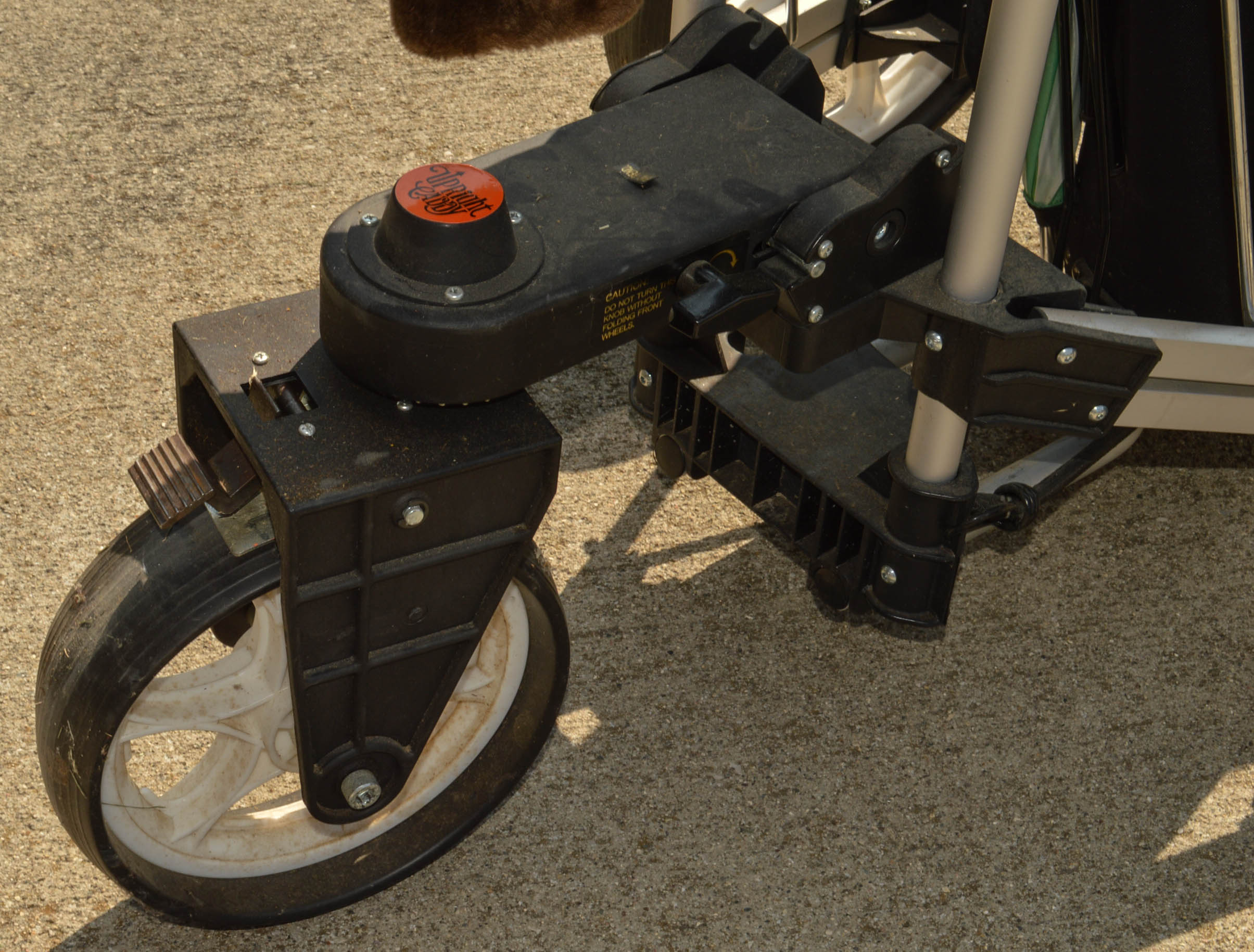 Upright Caddy Walk-Behind Golf Cart, Clubs, and Junior Sets