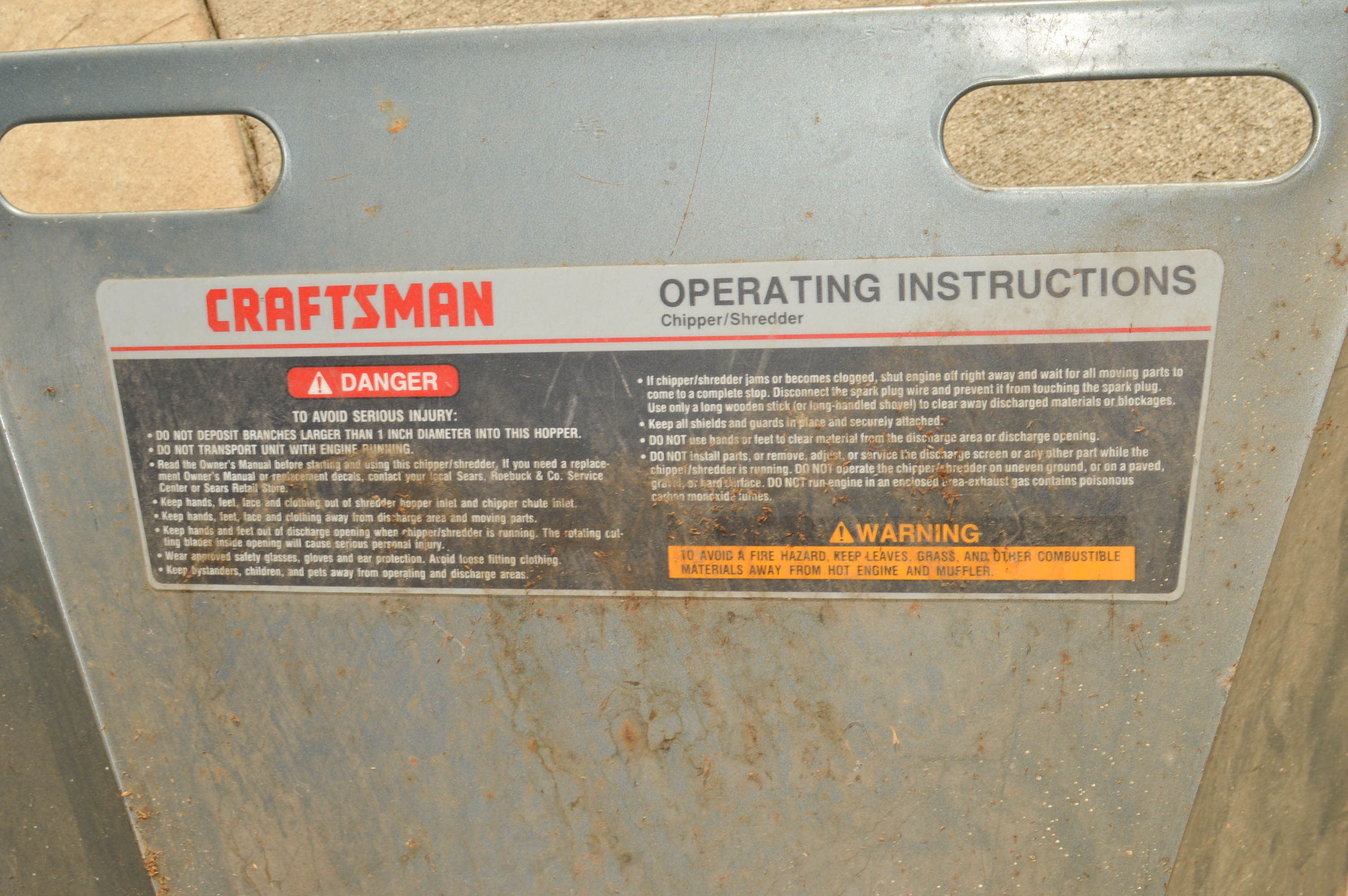Craftsman Gas-Powered Chipper Shredder
