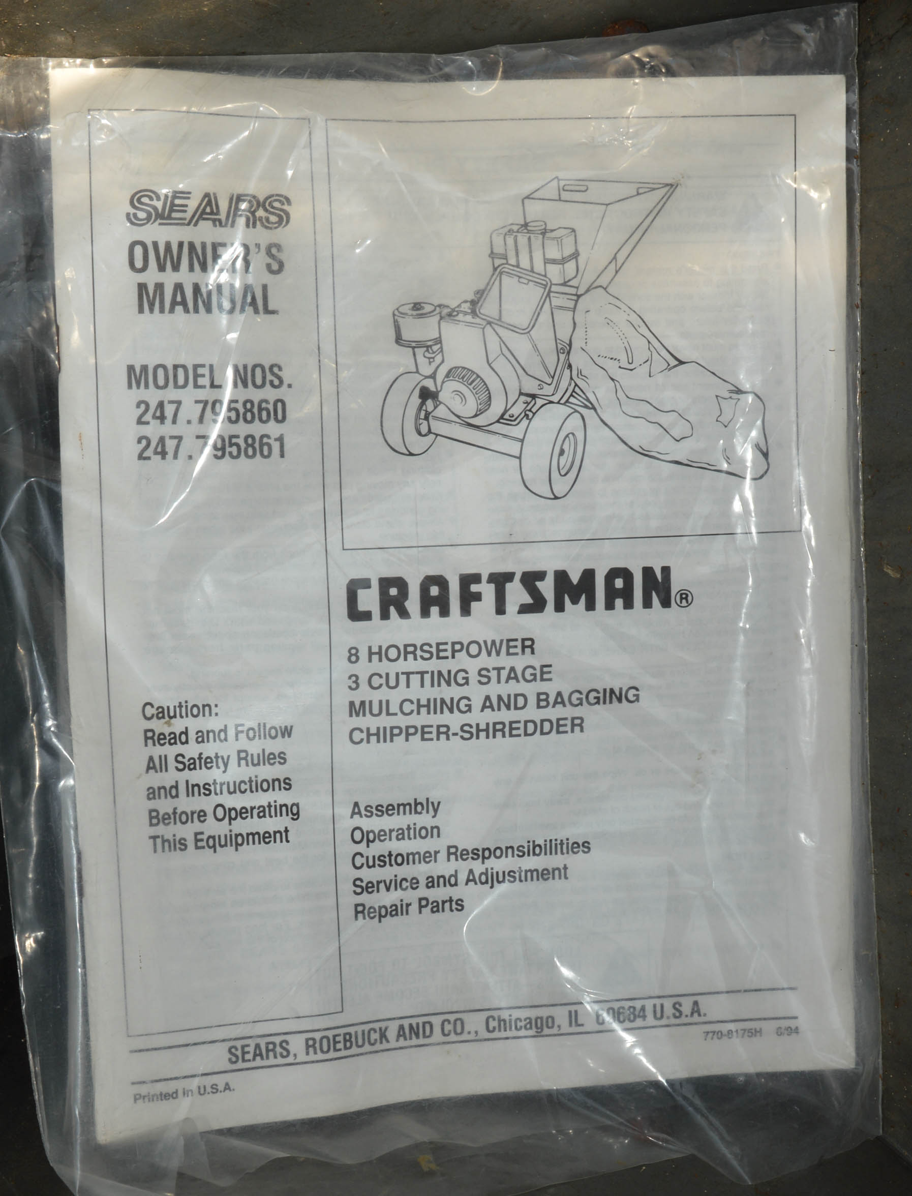 Craftsman Gas-Powered Chipper Shredder